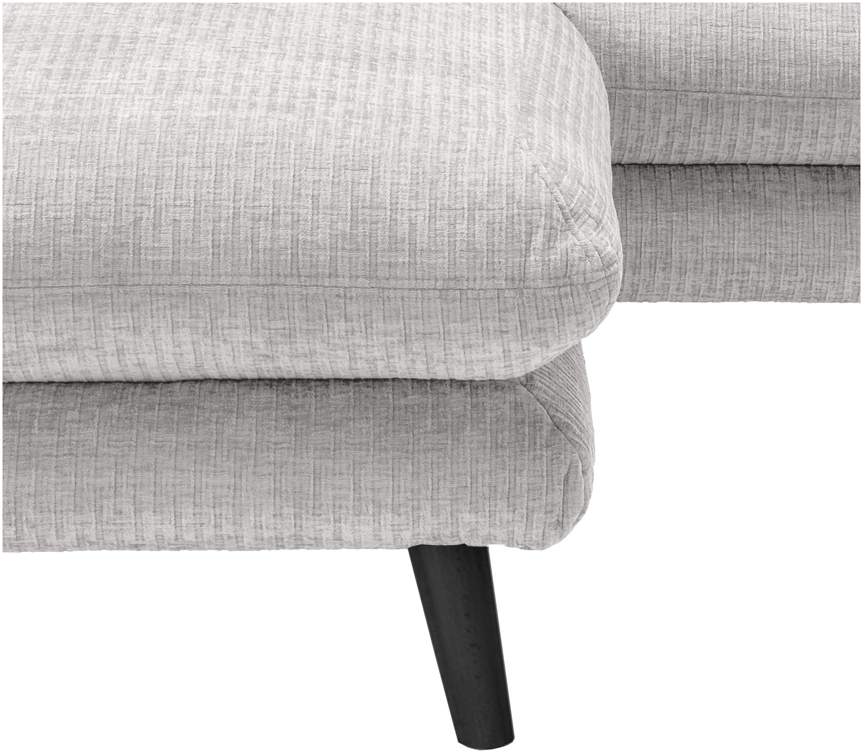 Home affaire Ecksofa »Lazio modernes Design, bequem, schmale Armlehnen, OTTOs Choice« zwei verschiedene Fußfarben wählbar