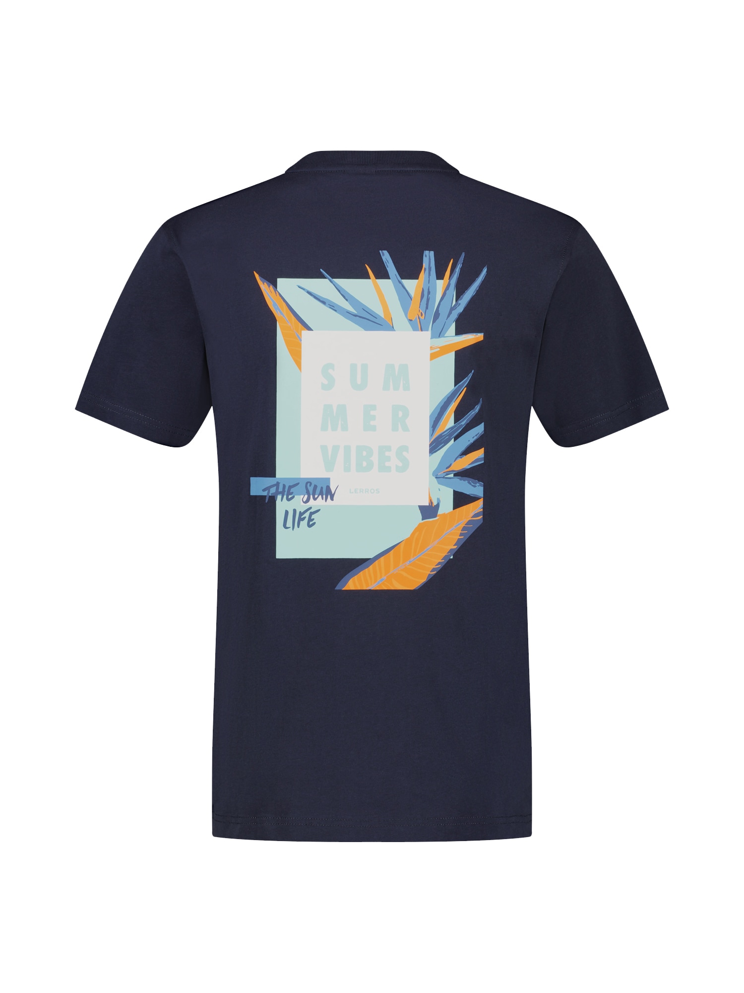 LERROS T-Shirt »LERROS T-Shirt mit Front- und Rückenprint«