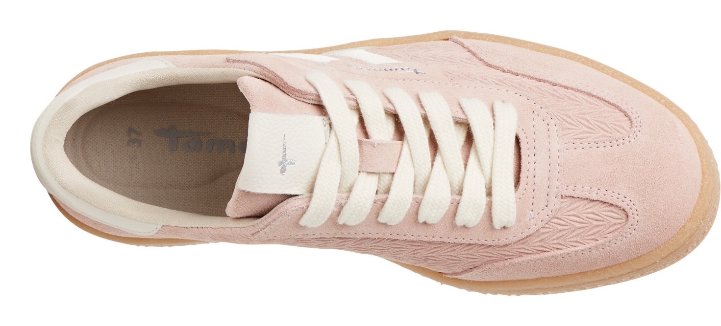 Tamaris Plateausneaker, Freizeitschuh, Halbschuh, Schnürschuh mit gepolstertem Schaftrand