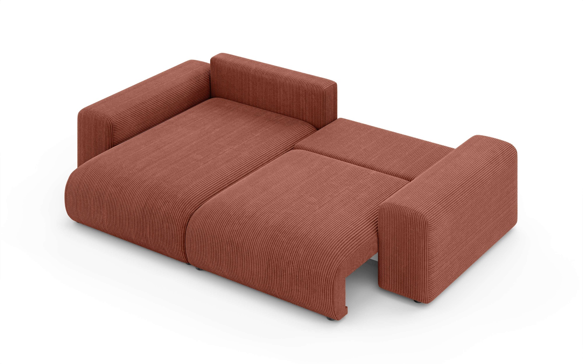 Home affaire Ecksofa »LAKESIDE mit Bettfunktion und Bettkasten, B/T/H 257/166/84 cm«, L-Form, Recamiere beidseitig montierbar, Wellenunterfederung