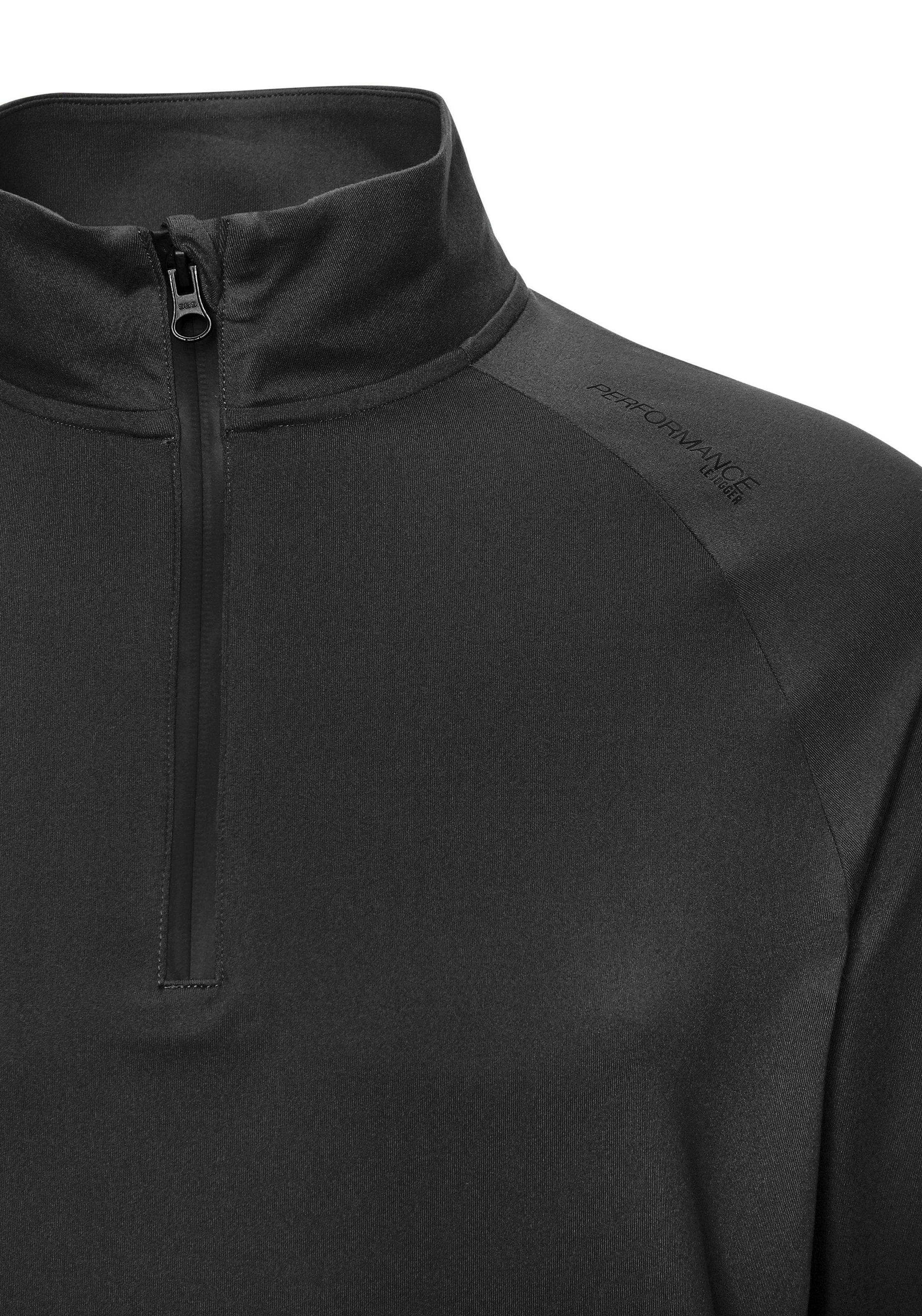 Le Jogger Performance Funktionsshirt mit Stehkragen und Reißverschluss