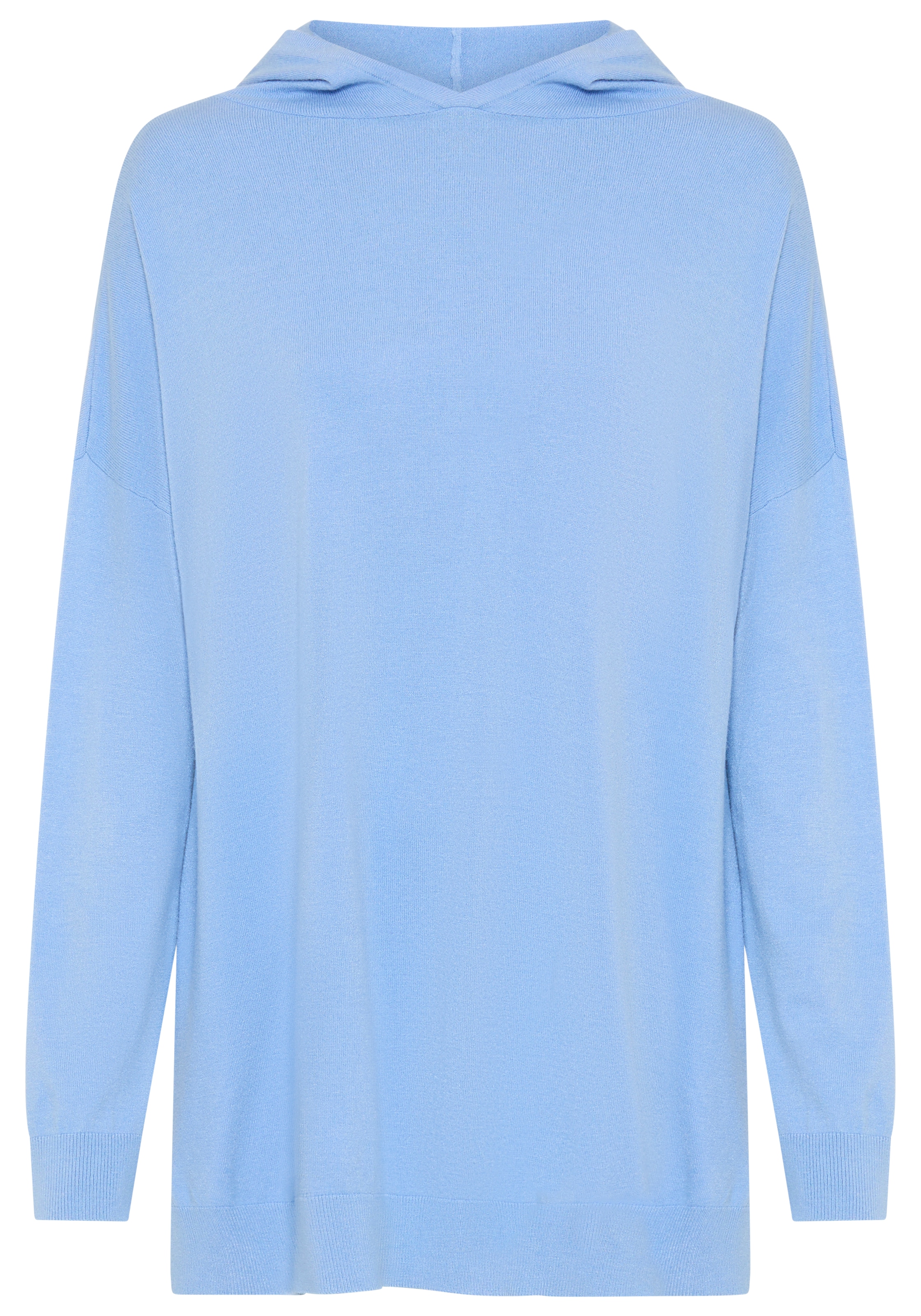 Flashlights Kapuzenpullover mit 3/4 Ärmeln und lockerem Schnitt, Viskosemischung