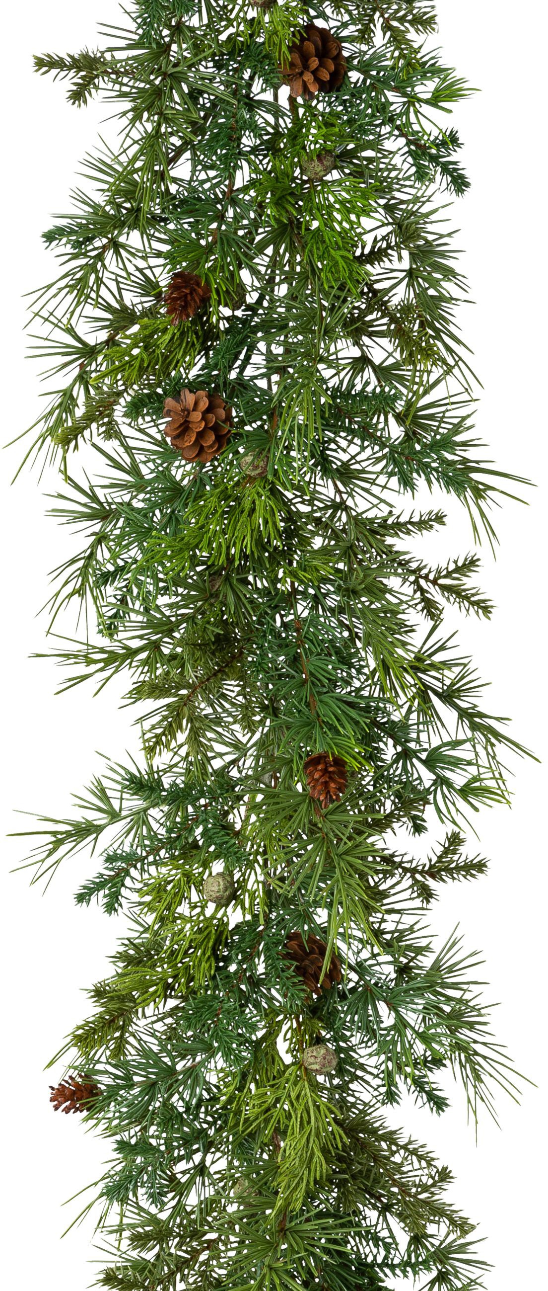 Creativ Green Winterliche Kunstpflanze »Weihnachtsdeko in grün, Größe B/H/L: 187 cm