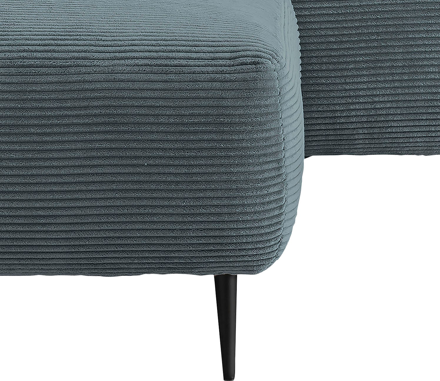Home affaire Ecksofa »Lazio modern und bequem, schmale Armlehnen, tolle Detailverarbeitung« zwei verschiedene Fußfarben wählbar