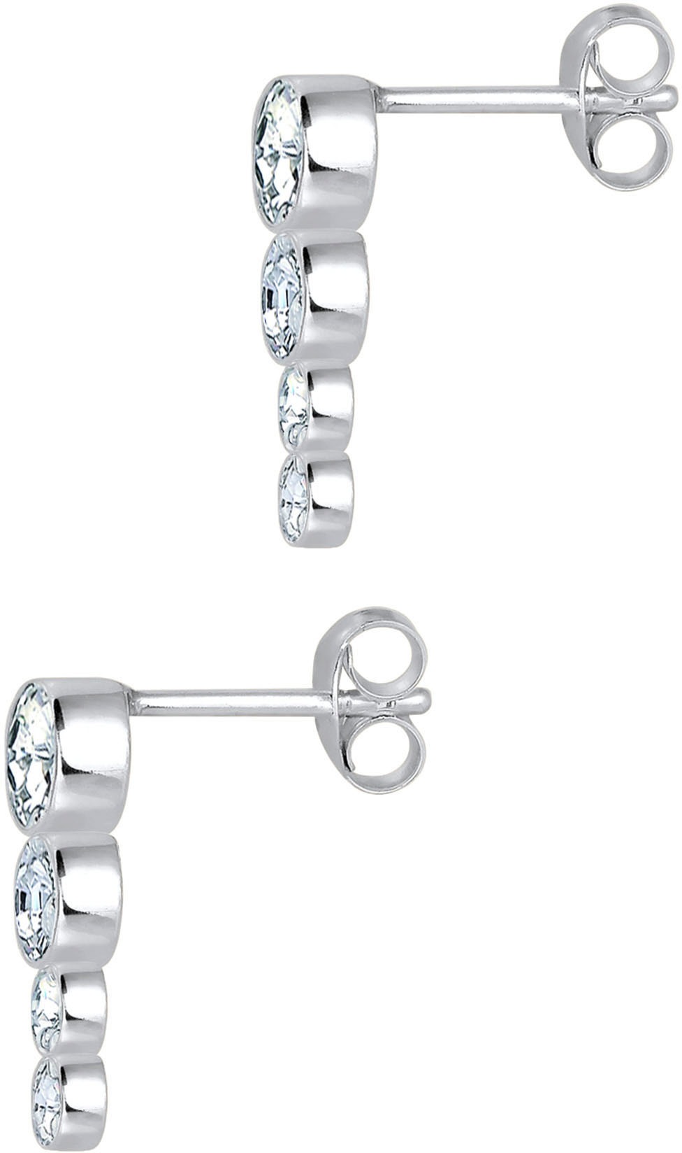Elli Paar Ohrstecker »Schmuck Geschenk Silber 925 Ohrringe, 0302192213«, mit Glasstein