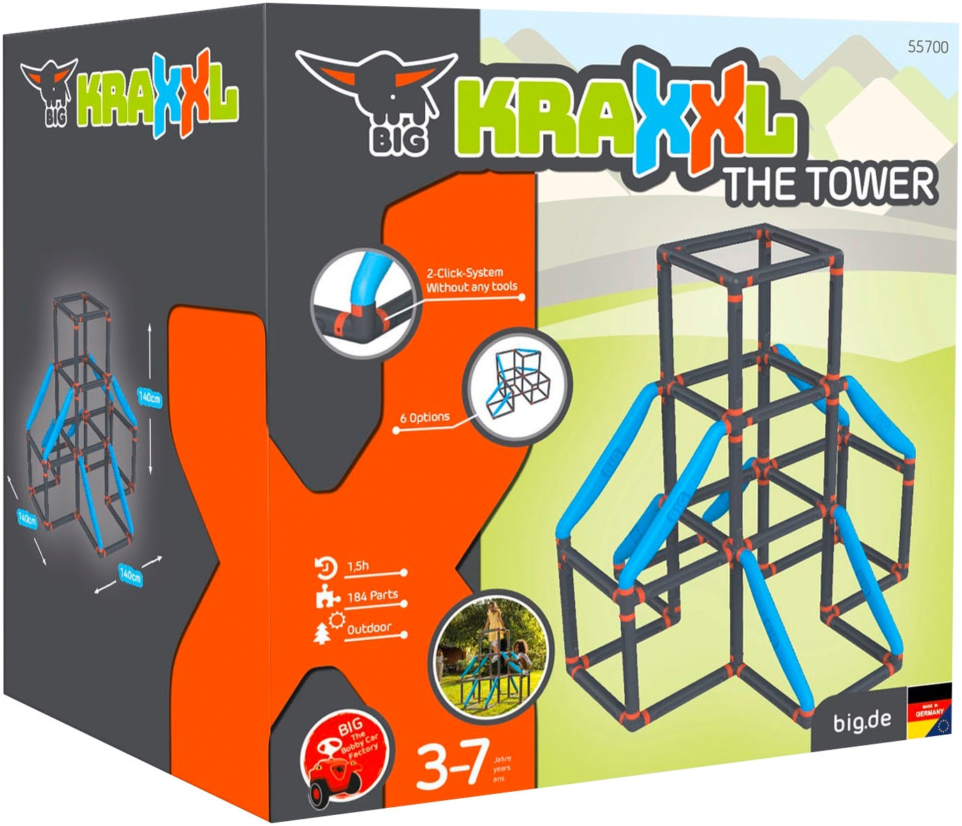 BIG Klettergerüst »BIG Kraxxl - The Tower«, Made in Germany