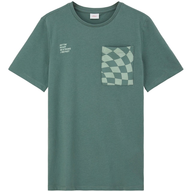 s.Oliver Junior T-Shirt, mit gummiertem Print im OTTO Online Shop