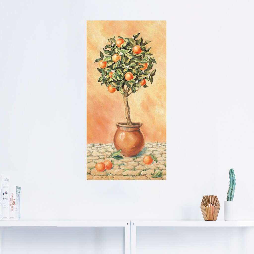 Artland Wandbild »Orangenbaum I«, Pflanzen, (1 St.)