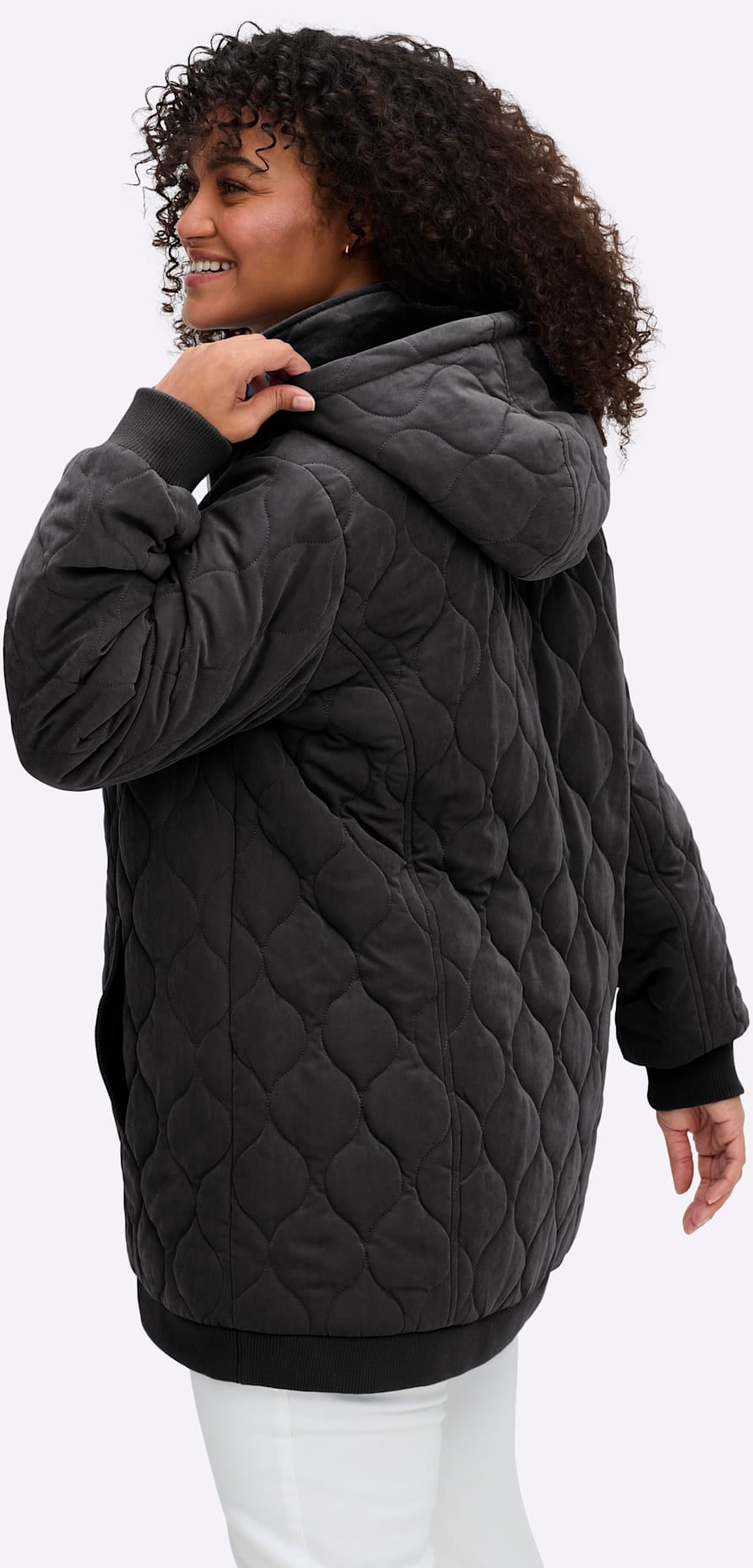 Sheego Blouson mit Kapuze