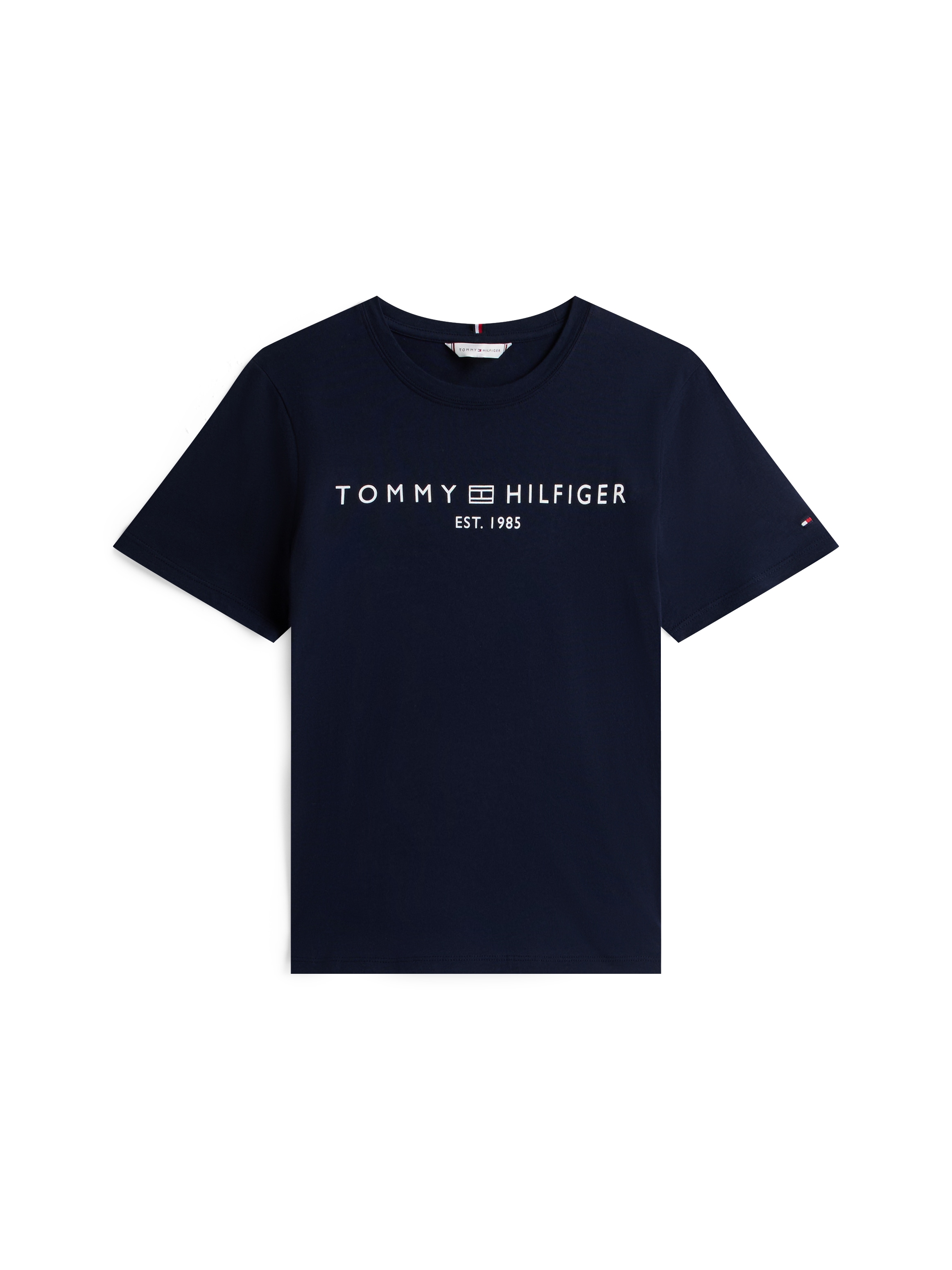 Tommy Hilfiger T-Shirt »REG CORP LOGO C-NK SS«, mit Logoschriftzug
