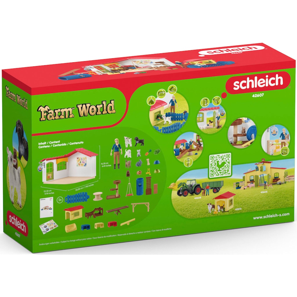 Schleich® Spielwelt »FARM WORLD, Tierhotel (42607)«, Made in Europe