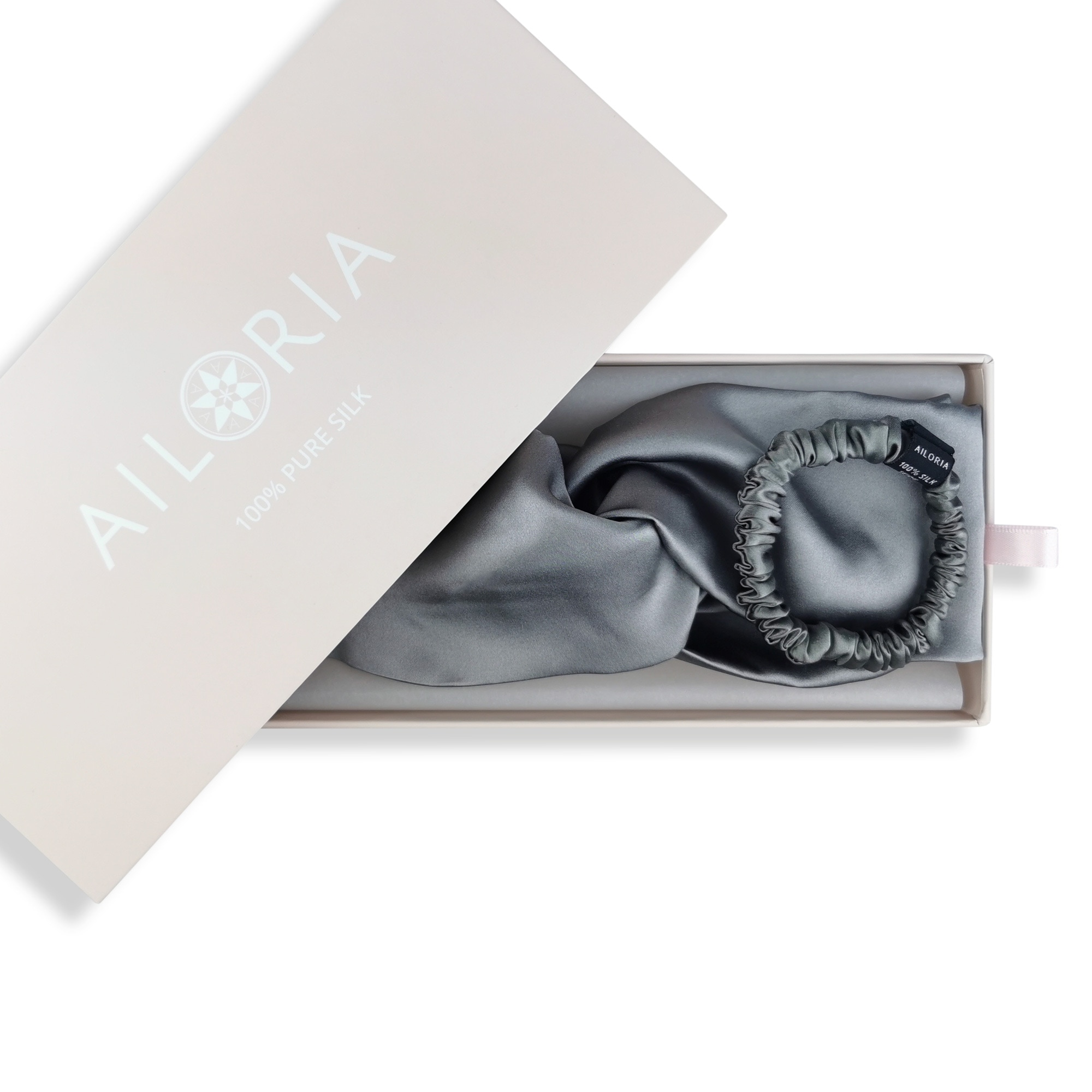 AILORIA Diadem »Set Headband und Scrunchie S aus Seide SOYEUX & DOUX«