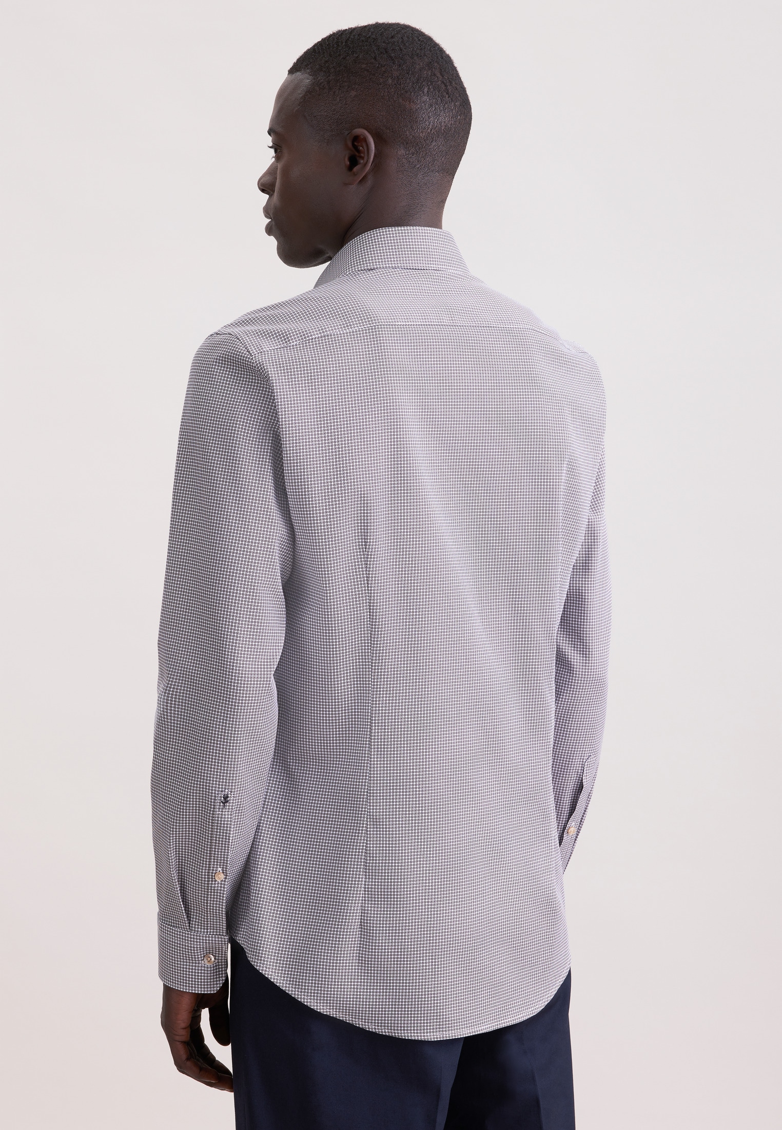 seidensticker Businesshemd »Schwarze Rose« Slim 1/1 Extra lang Kentkragen Druck