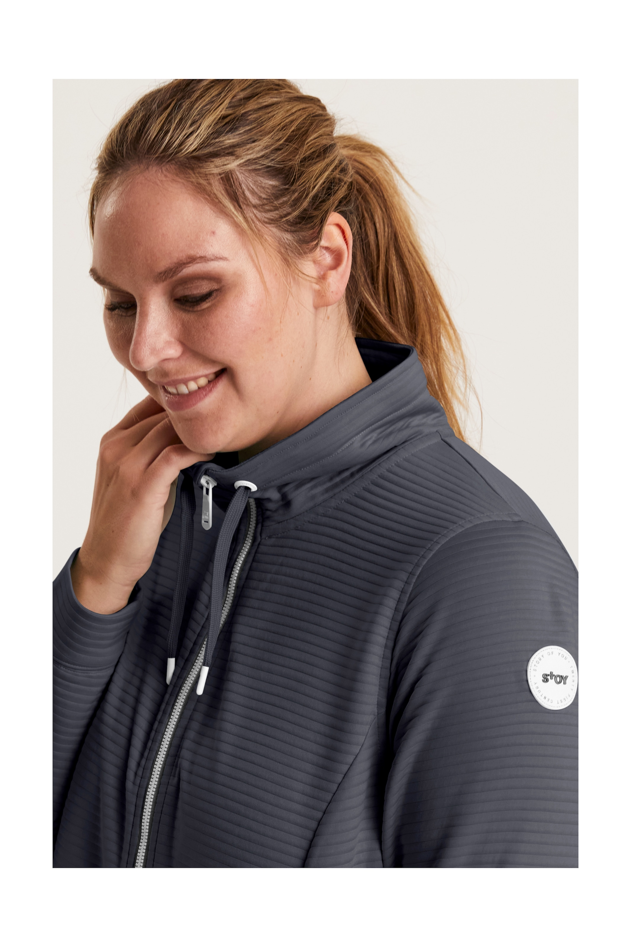 STOY Strickjacke »STS 13 WMN FLX JCKT«, Leichte Powerstretchjacke mit 4-Wege-Stretch und Kinnschutz