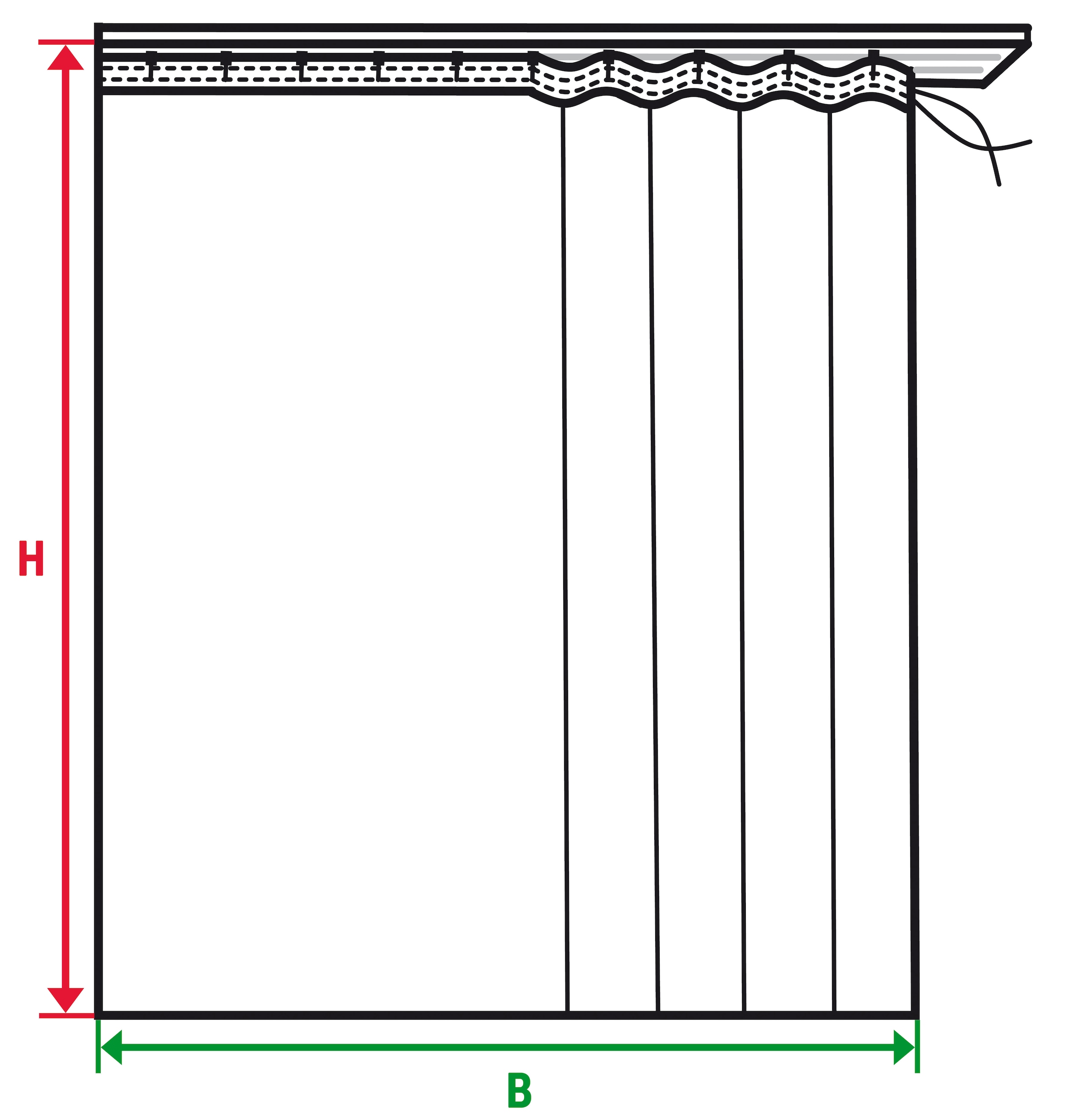 Weckbrodt Gardine »Brüssel«, (1 St.), echte Stickerei, Voile, halbtransparent, Bordüre, Kante, gebogt, Store