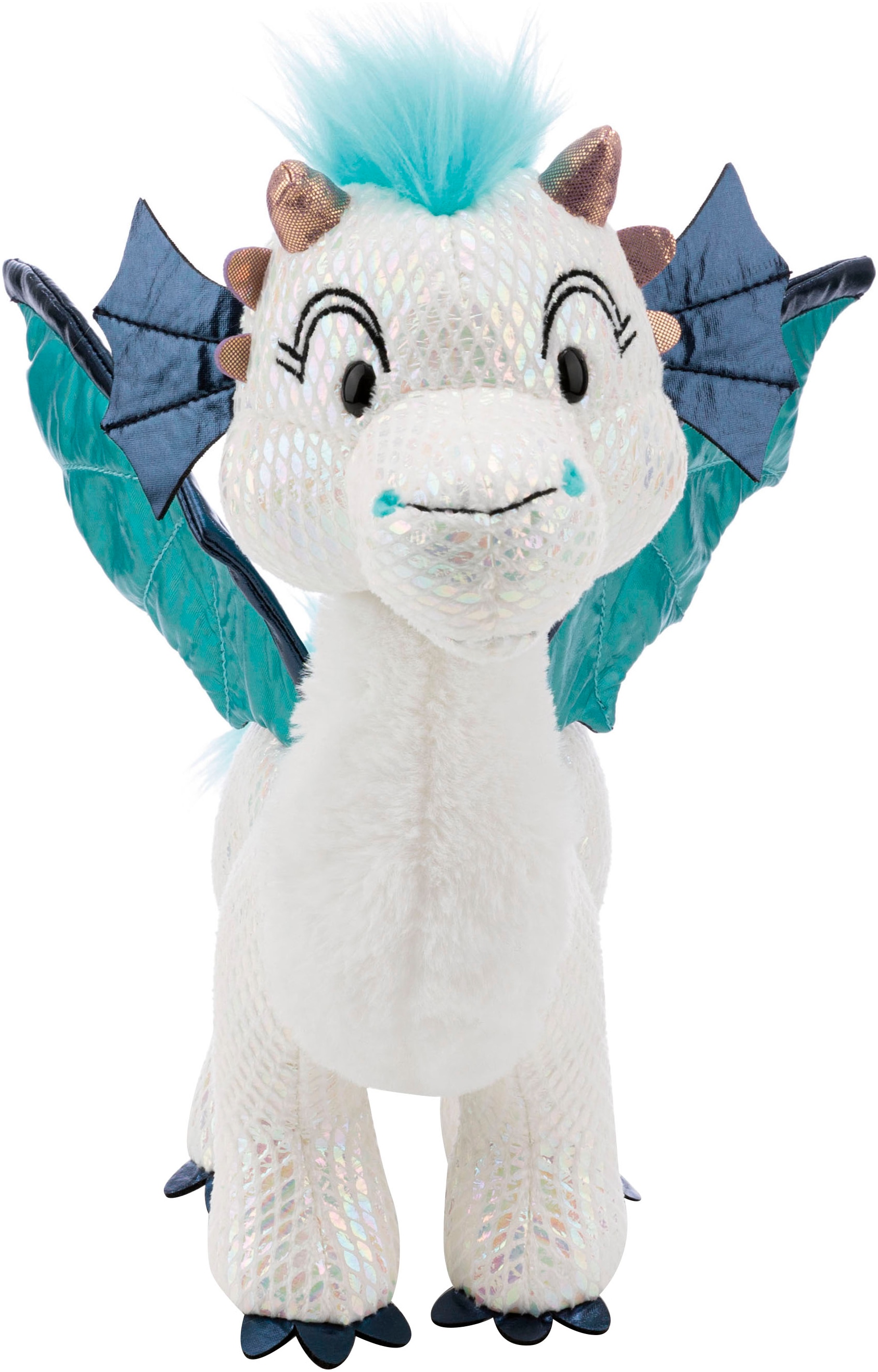 Nici Kuscheltier »Winter, Drache Zafura, 35 cm stehend« sitzend; enthält recyceltes Material