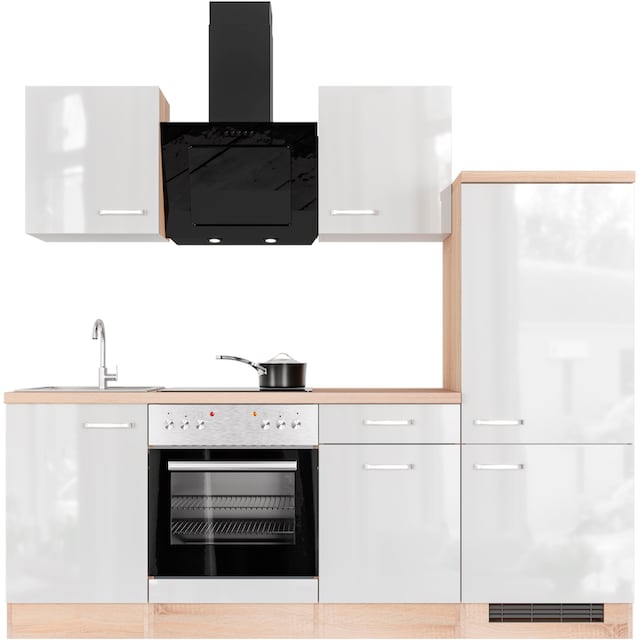 Flex-Well Küche »Florenz«, mit E-Geräten, Breite 220 cm, in vielen  Farbvarianten erhältlich bestellen im OTTO Online Shop
