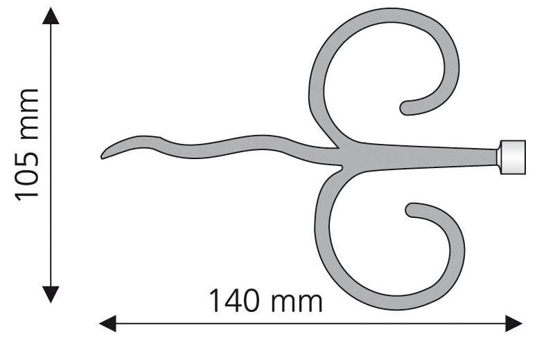 (Set, St.), Online-Shop für Liedeco 16 »Diana«, 2 mm Gardinenstangen-Endstück im Ø OTTO Gardinenstangen