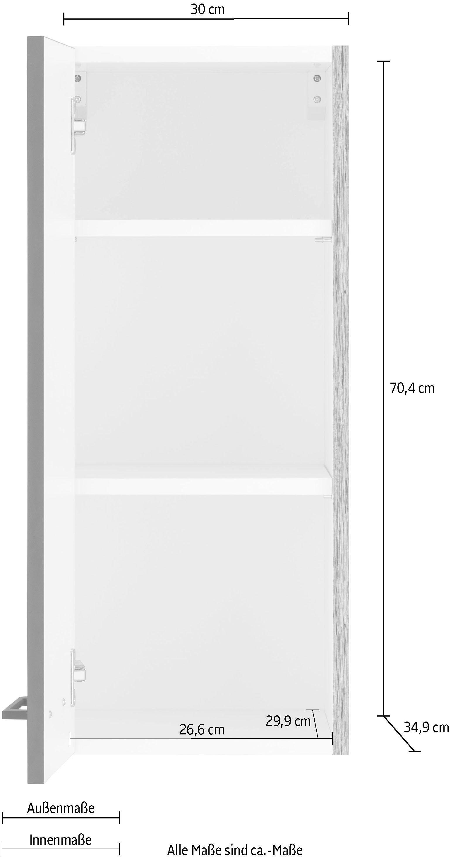 OPTIFIT Hängeschrank »Tokio«, 30 cm breit, mit 1 Tür, mit Metallgriff  online bei OTTO
