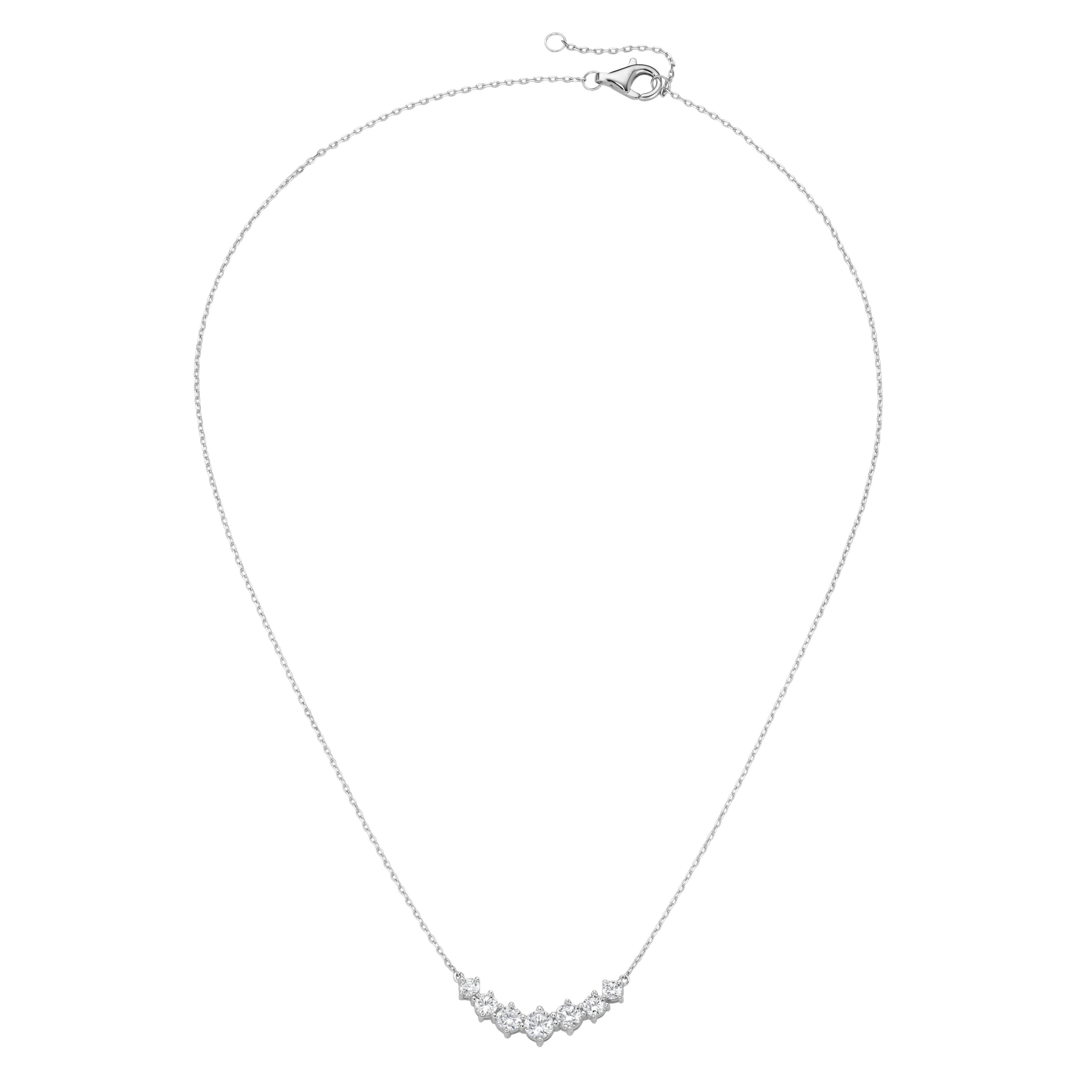 Smart Jewel Collier »Collier Mittelteil mit Zirkonia, Silber 925«