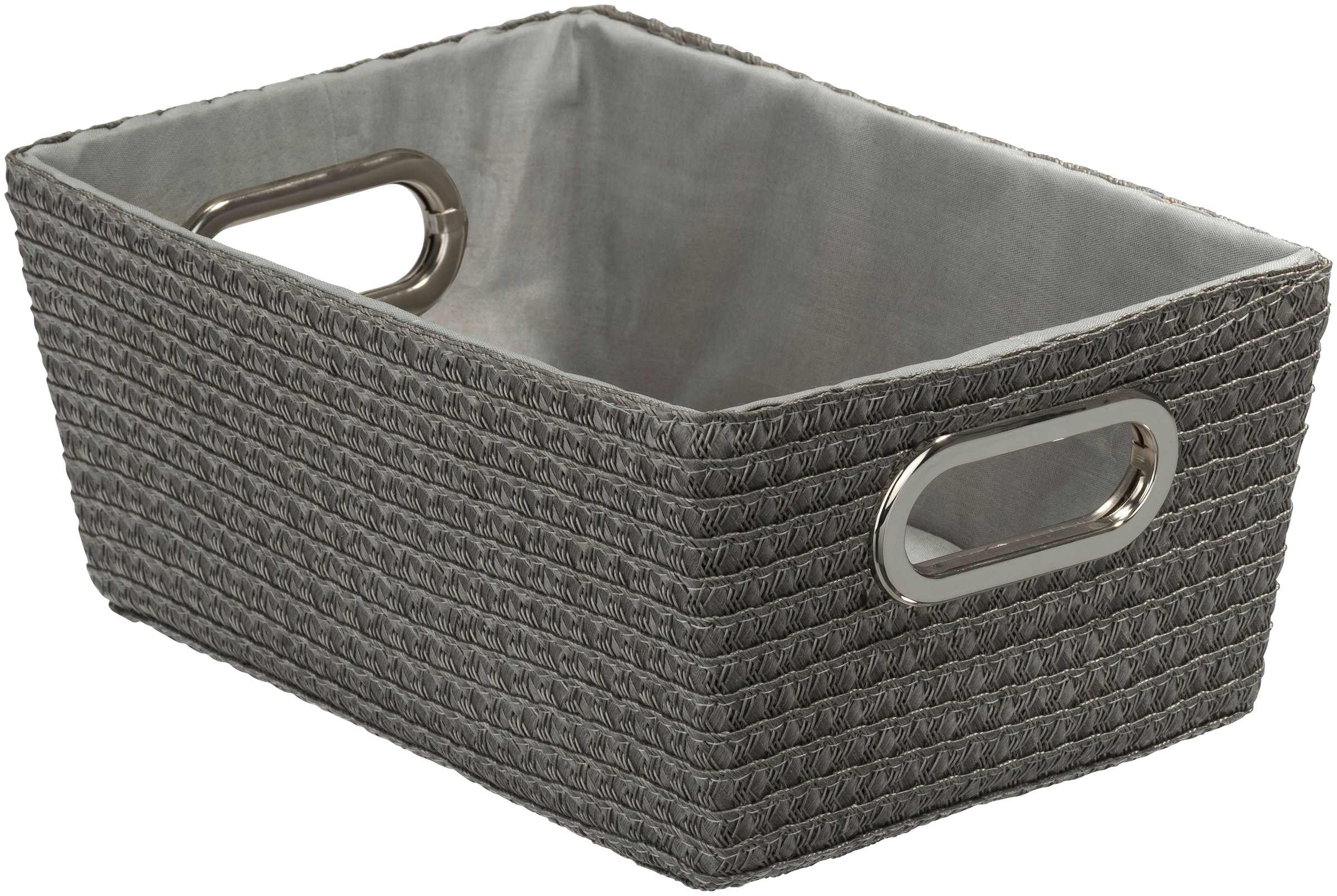 WENKO Aufbewahrungsbox »Chromo Grau«, (Set, 2 St.), grau