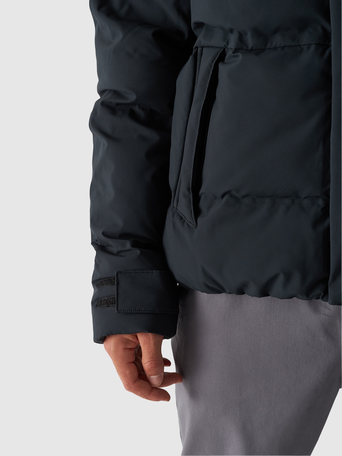 4F Steppjacke, mit Kapuze