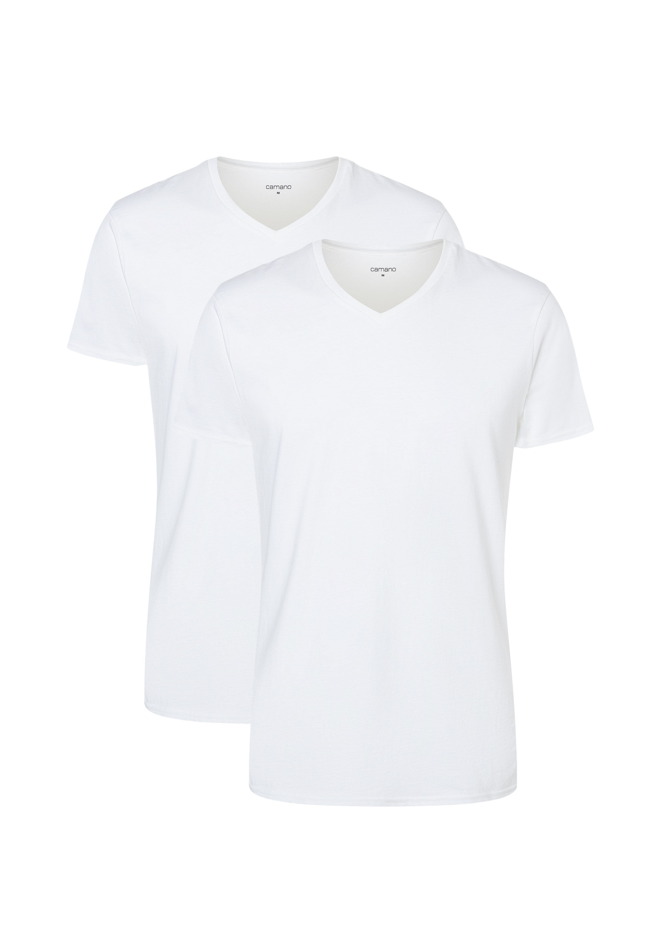 Camano T-Shirt »comfort«, (2er Pack), mit V-Ausschnitt