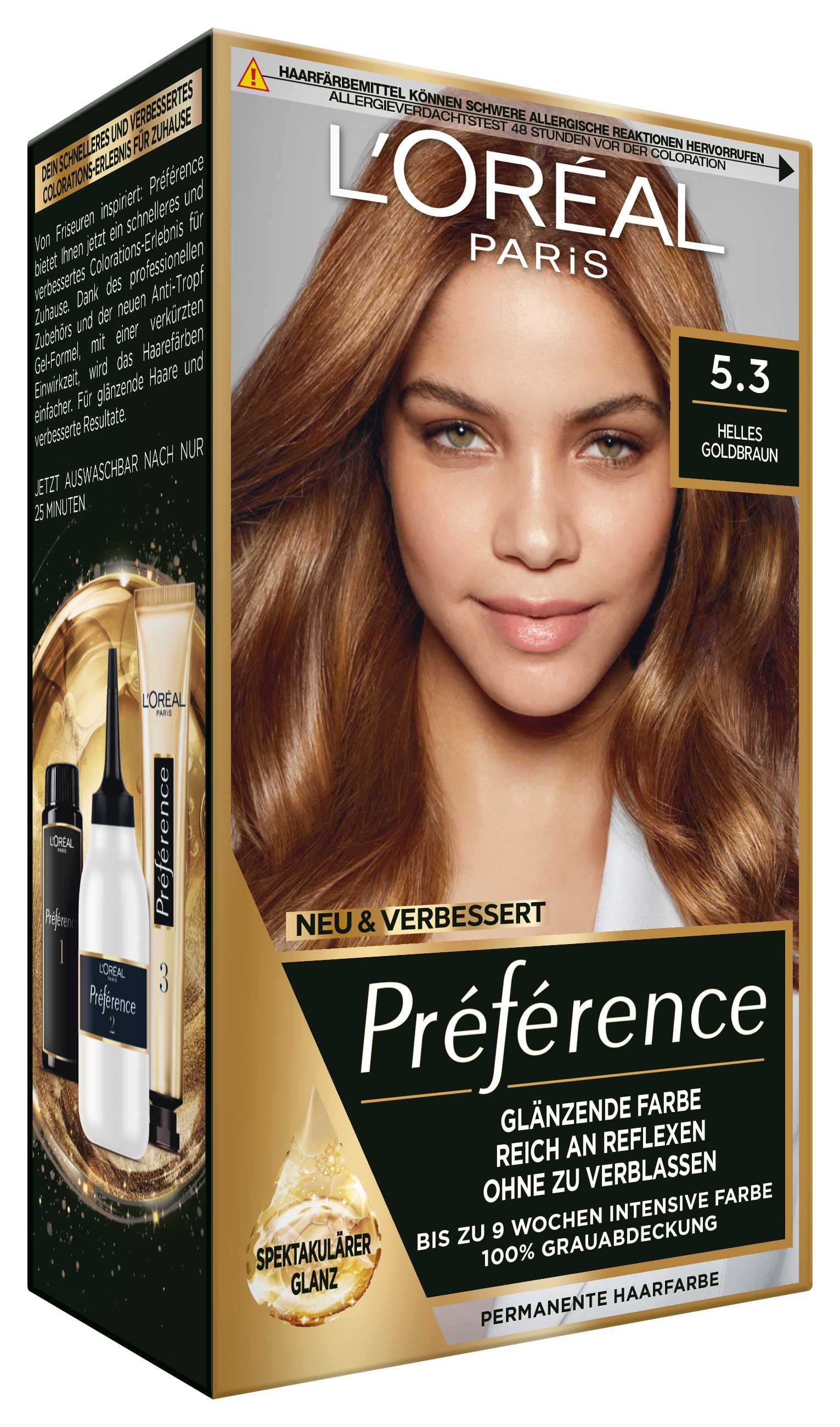 L'ORÉAL PARIS Coloration »Préférence«, (Set, 3 tlg.), mit pflegender Formel