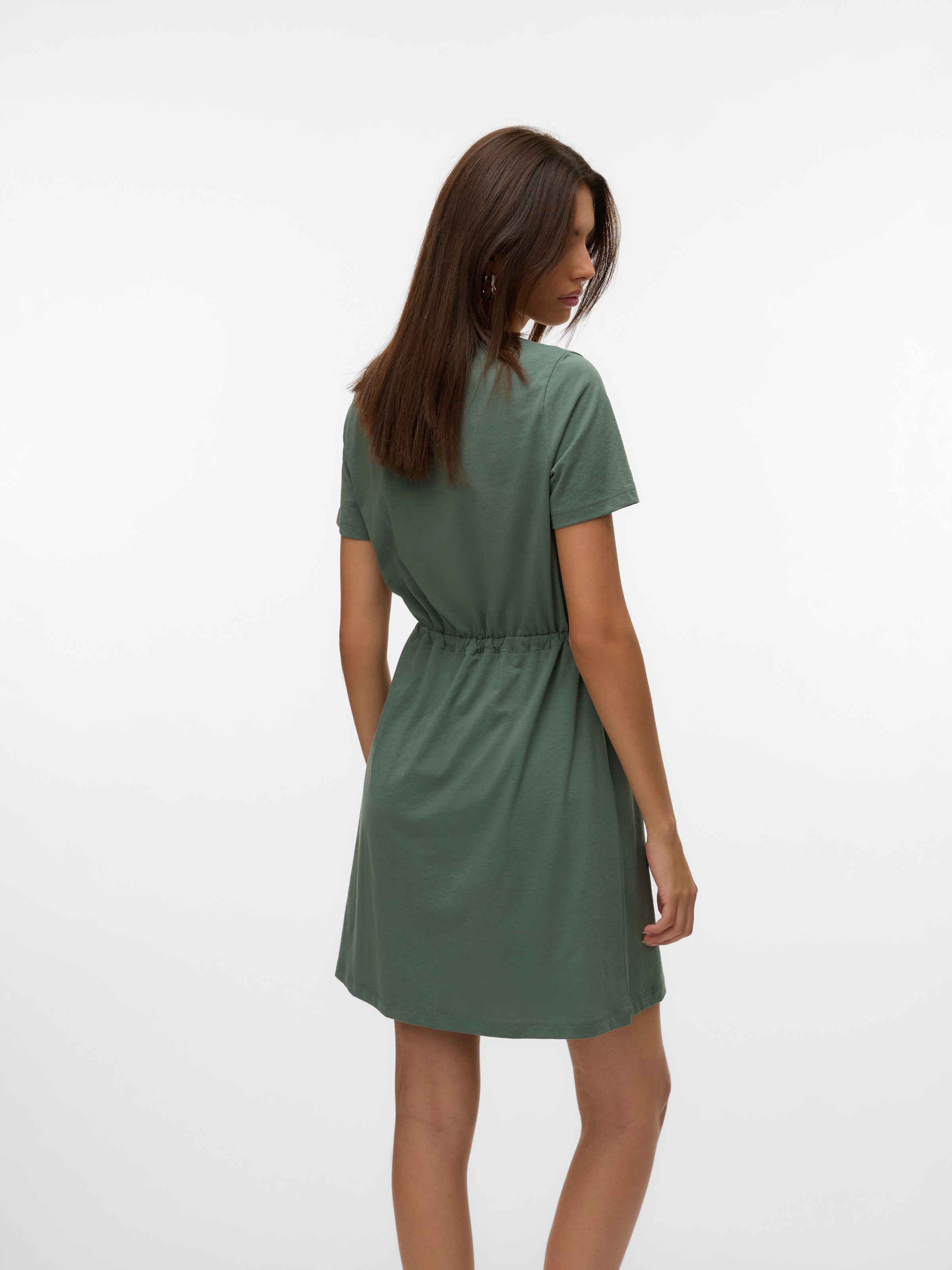 Vero Moda Shirtkleid »VMLUNA SS SHORT STRING DRESS JRS NOOS«