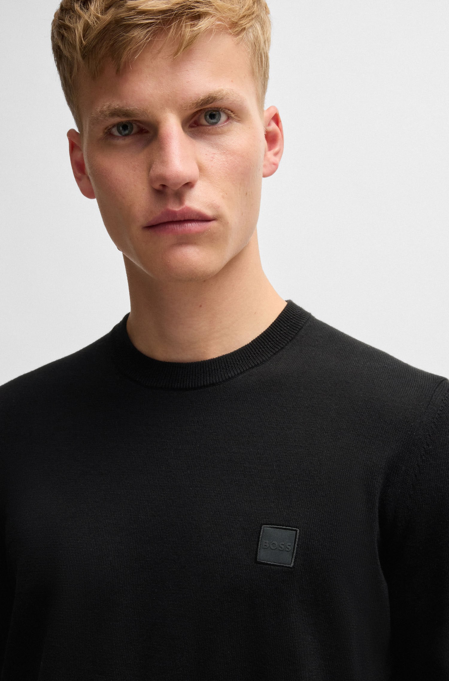 BOSS ORANGE Strickpullover »Kanovano«, mit Rundhalsausschnitt