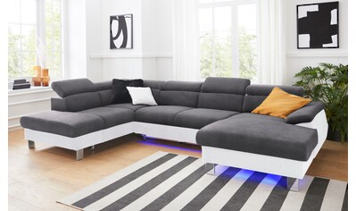 COTTA Wohnlandschaft »Komaris«, inklusive Kopfteilverstellung, wahlweise mit Bettfunktion und RGB-LED-Beleuchtung kaufen COTTA Wohnlandschaft »Komaris«, inklusive Kopfteilverstellung, wahlweise mit Bettfunktion und RGB-LED-Beleuchtung kaufen