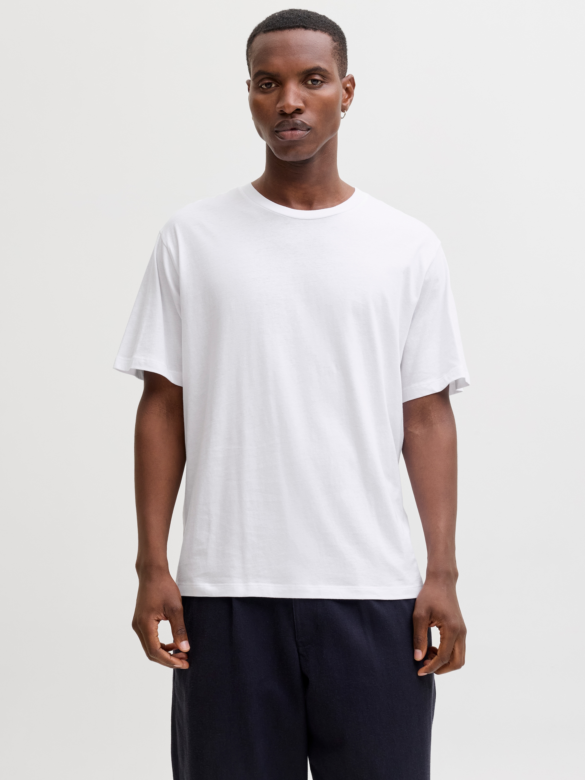 Jack & Jones Kurzarmshirt »JJHUGO LOOSE TEE SS CREW NECK 3PK MP« Baumwolle, loose fit