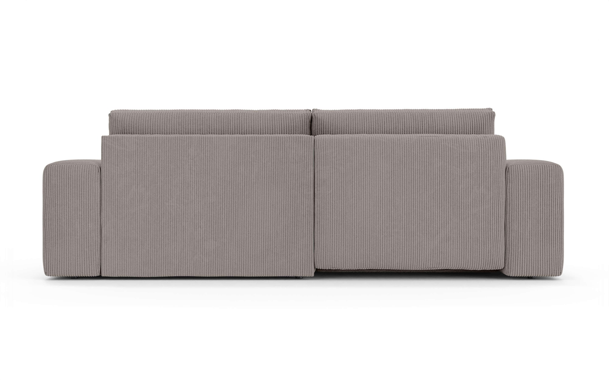 OTTO home Ecksofa »MATTS Schlafsofa mit Bettkasten, Maße B/T/H: 265/159/89 cm«, L-Form mit Recamiere rechts oder links, hoher Sitzkomfort