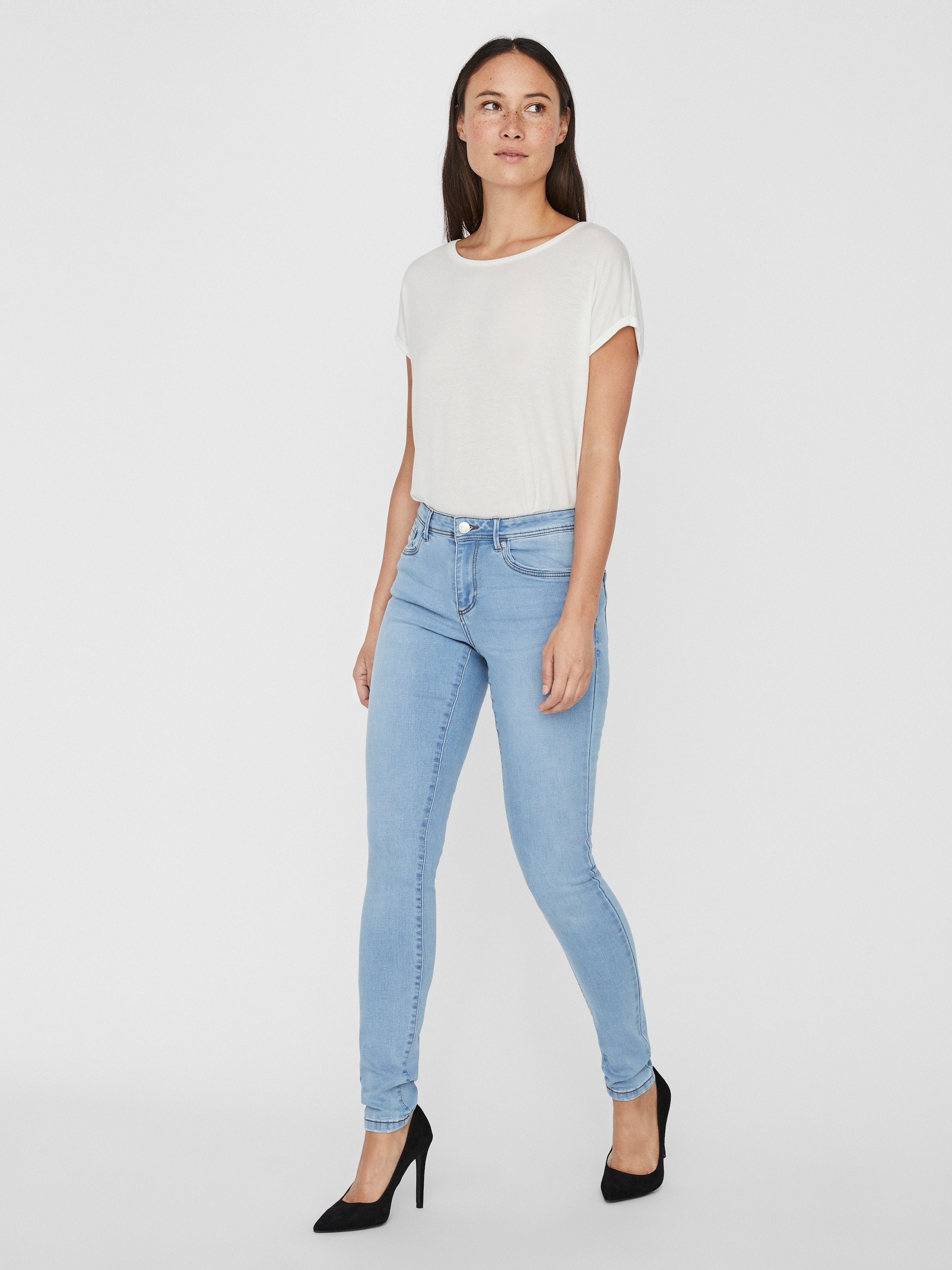 Vero Moda Skinny-fit-Jeans »VMTANYA MR S PIPING JEANS VI352 GA NOOS«