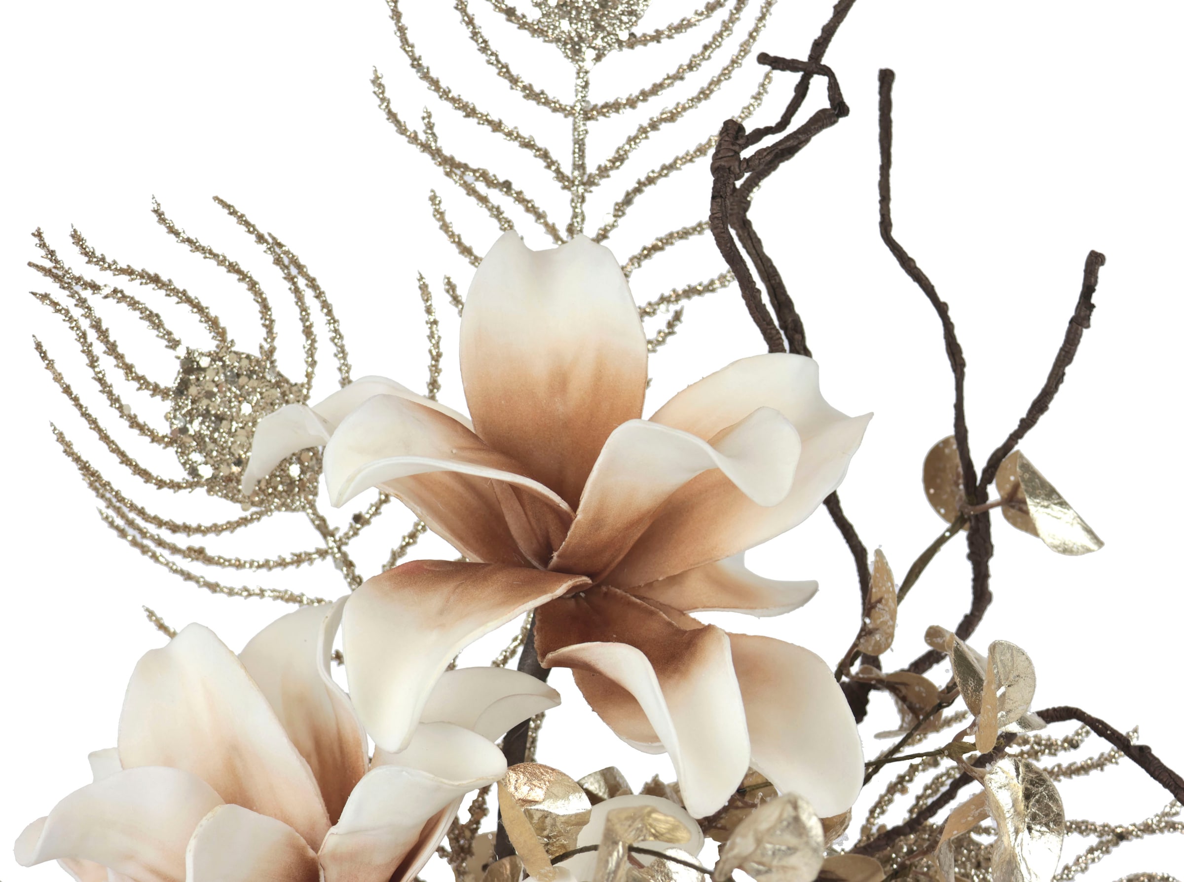 Soft-Magnolie Kunstblumen-Arrangement, Weihnachtdeko,«, Kunstpflanze Winterliche Blumenensemble, »Gesteck, kaufen Vase, bei OTTO Weihnachtsgesteck in festliche I.GE.A.
