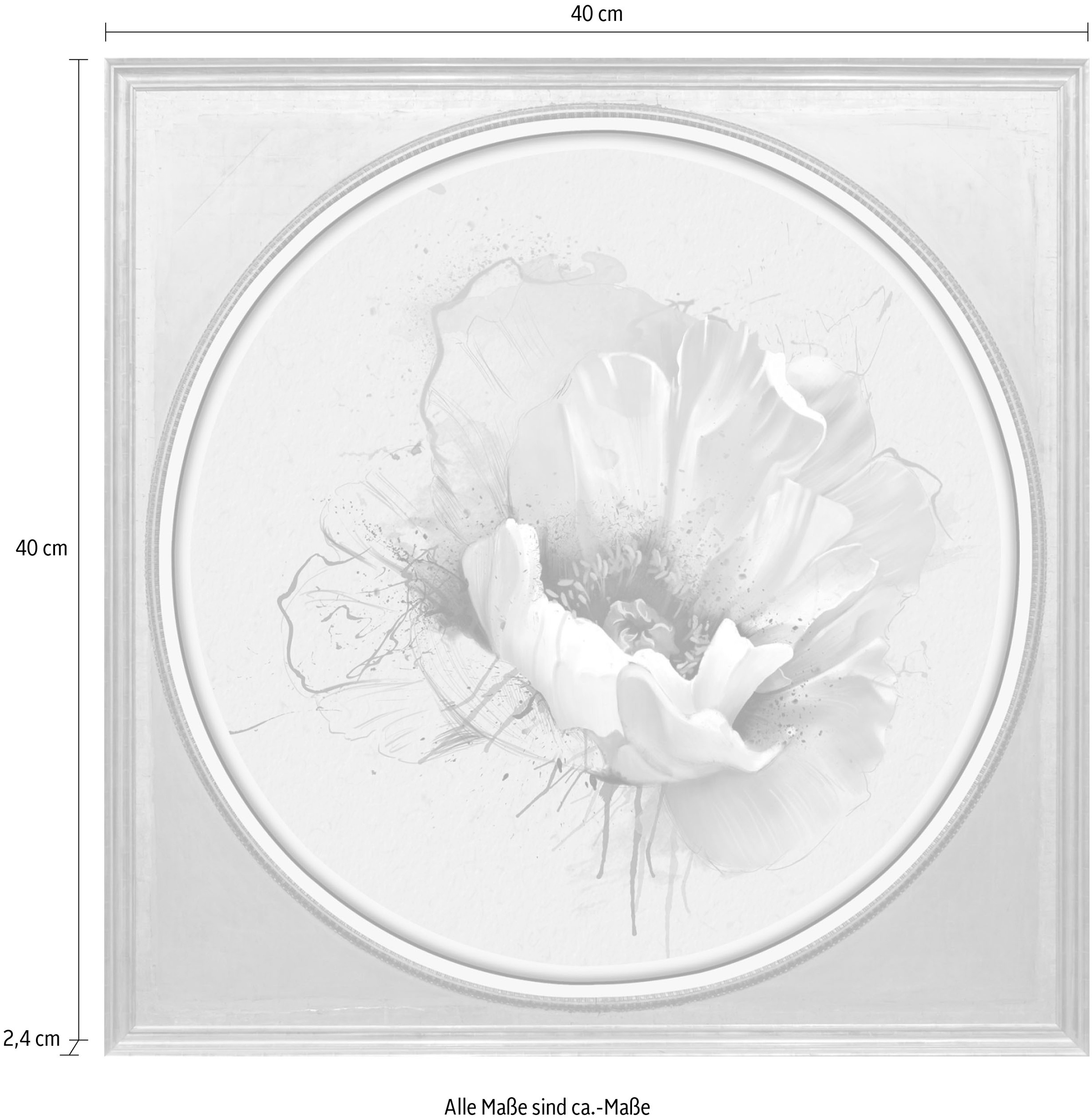 queence Acrylglasbild »Blume«, Blumen-Blumenbilder-Kunst-Pflanzen-Pflanzenbilder-Gemälde, Fine Art-Print in Galeriequalität