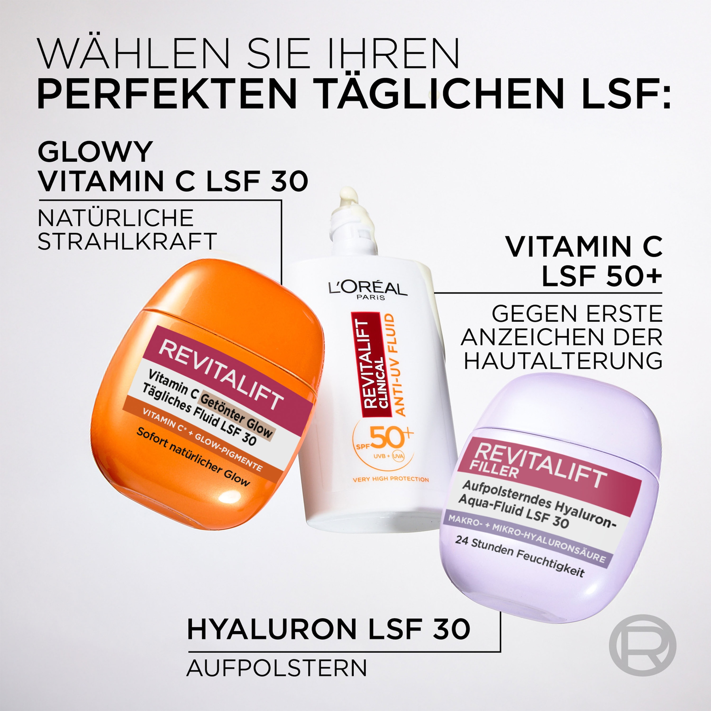 L'ORÉAL PARIS Gesichtsfluid »REVITALIFT VITAMIN C GETÖNTER GLOW LSF30«