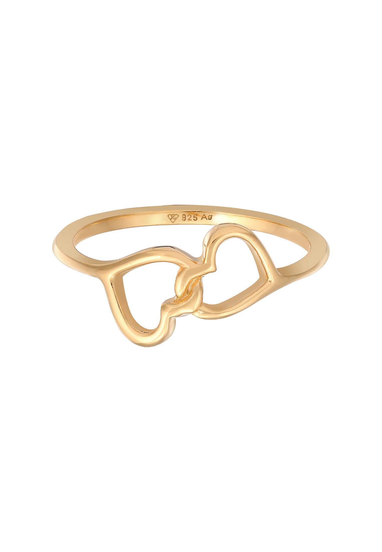 Elli Silberring »Ring Herz Symbol Verbunden 925 Silber«
