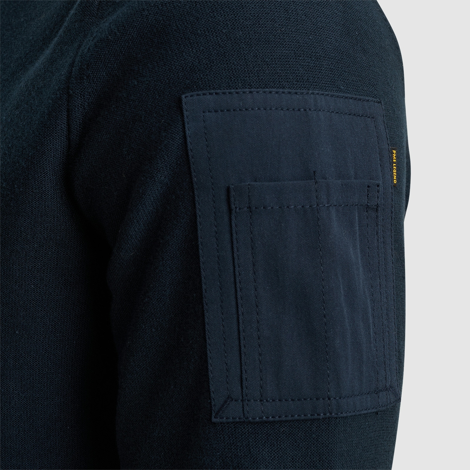 PME LEGEND Rundhalspullover, mit Logo Stickerei