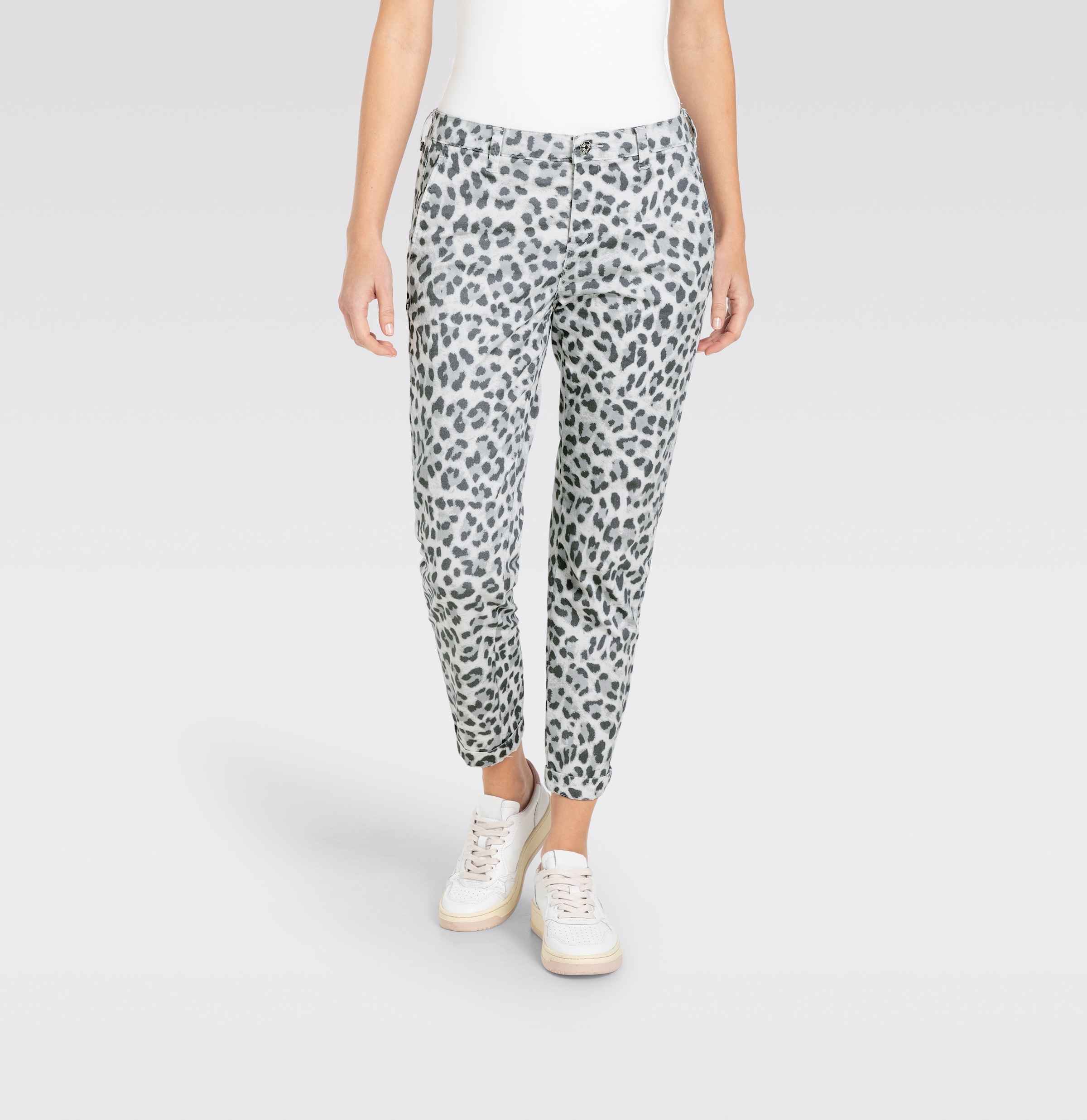 MAC Chinohose »CHINO turn up«  mit dezentem Glanz, elegant und sportiv zugleich