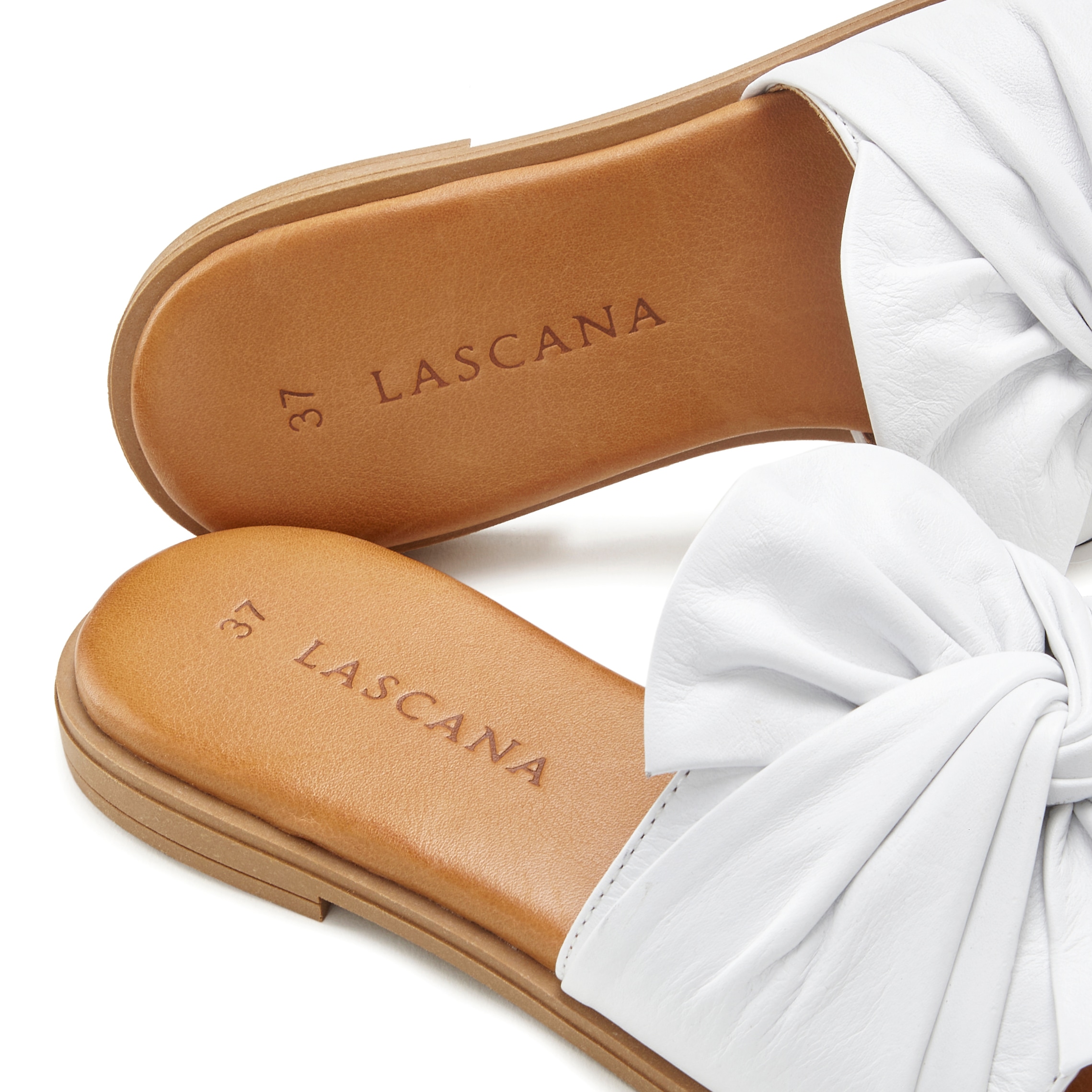 LASCANA Pantolette »Mule, Sandale, offener Schuh, Sommerschuh,«  aus Leder