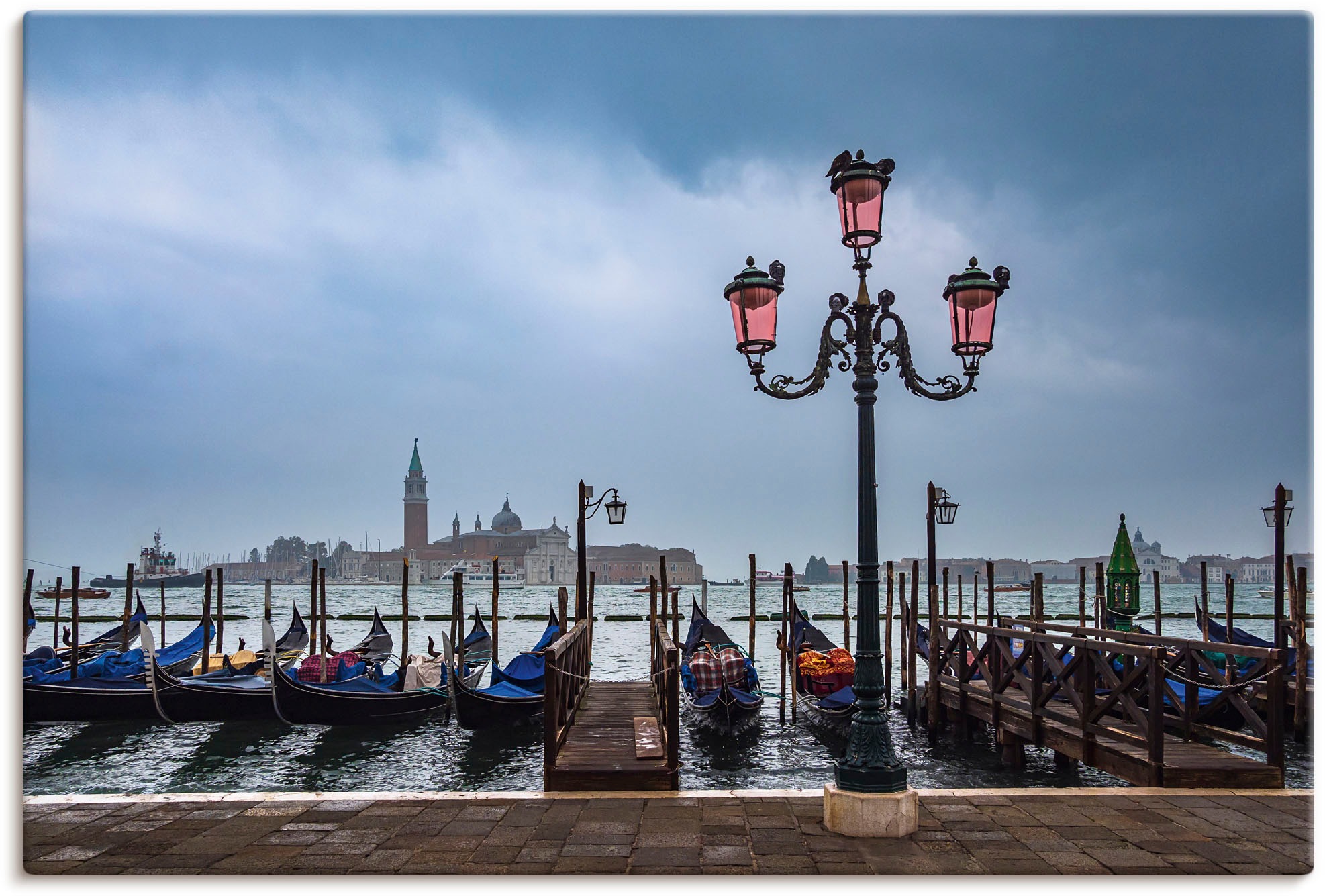 Artland Wandbild »Blick auf die Insel San Giorgio Maggiore«, Bilder von  Booten & Schiffen (1 Stück), in vielen Größen & Produktarten - Alubild /  Outdoorbild, Leinwandbild, Poster, Wandaufkleber / Wandtattoo auch für