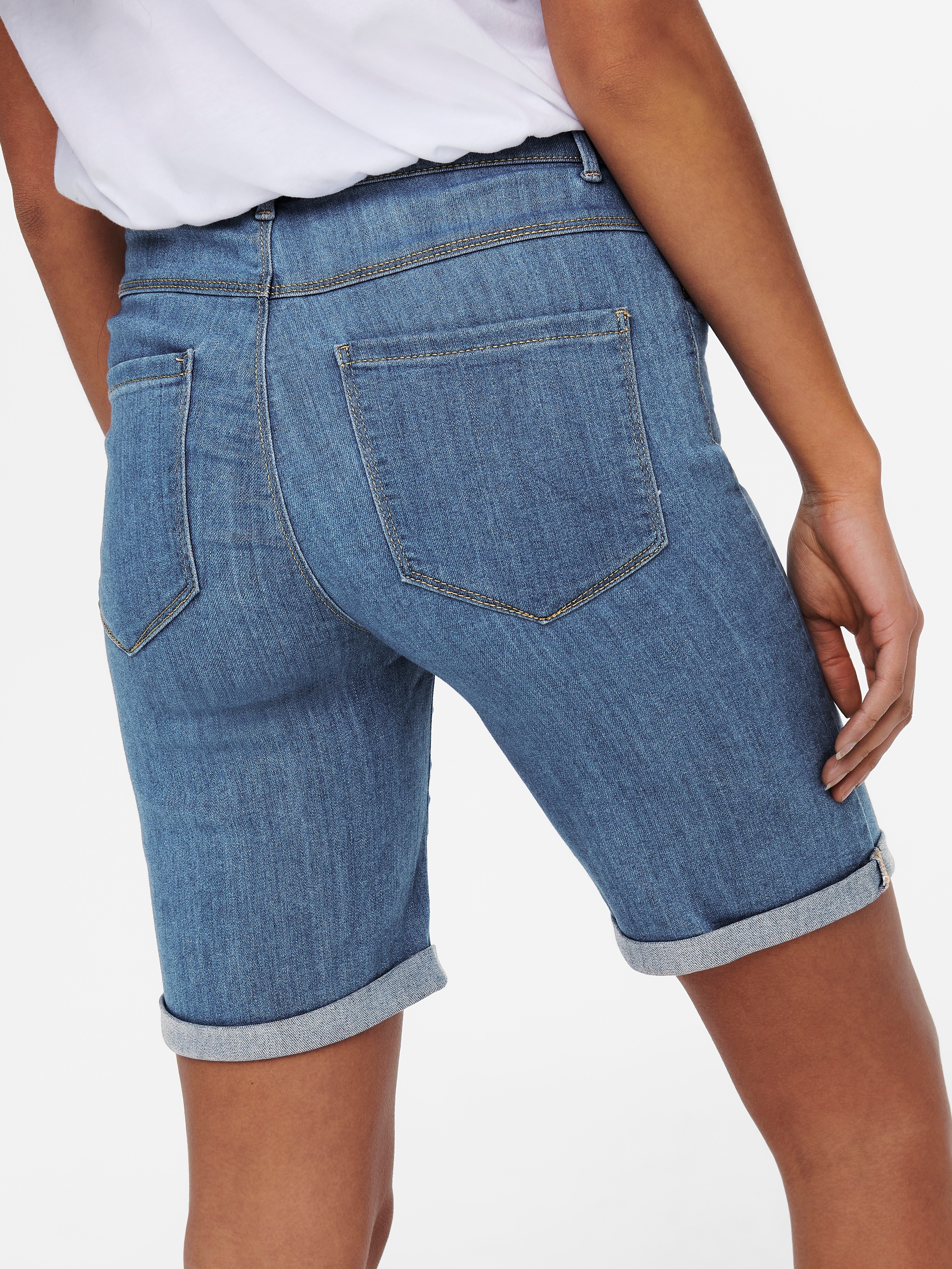 ONLY Jeansshorts »ONLRAIN LIFE MID LONG DNM SHORTS NOOS«