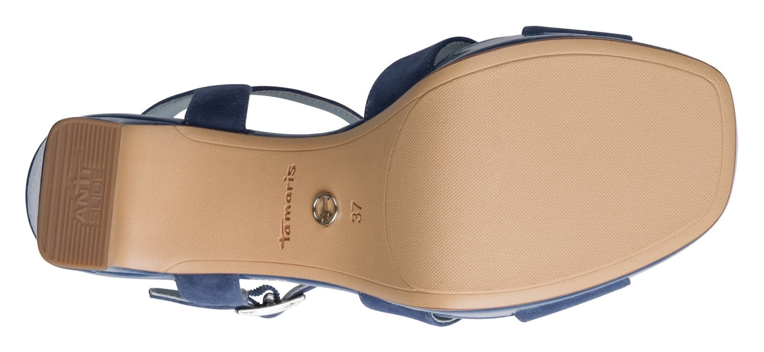 Tamaris High-Heel-Sandalette  Blockabsatz, Sommerschuh, Abendschuh, mit ANTIshokk-Absatz