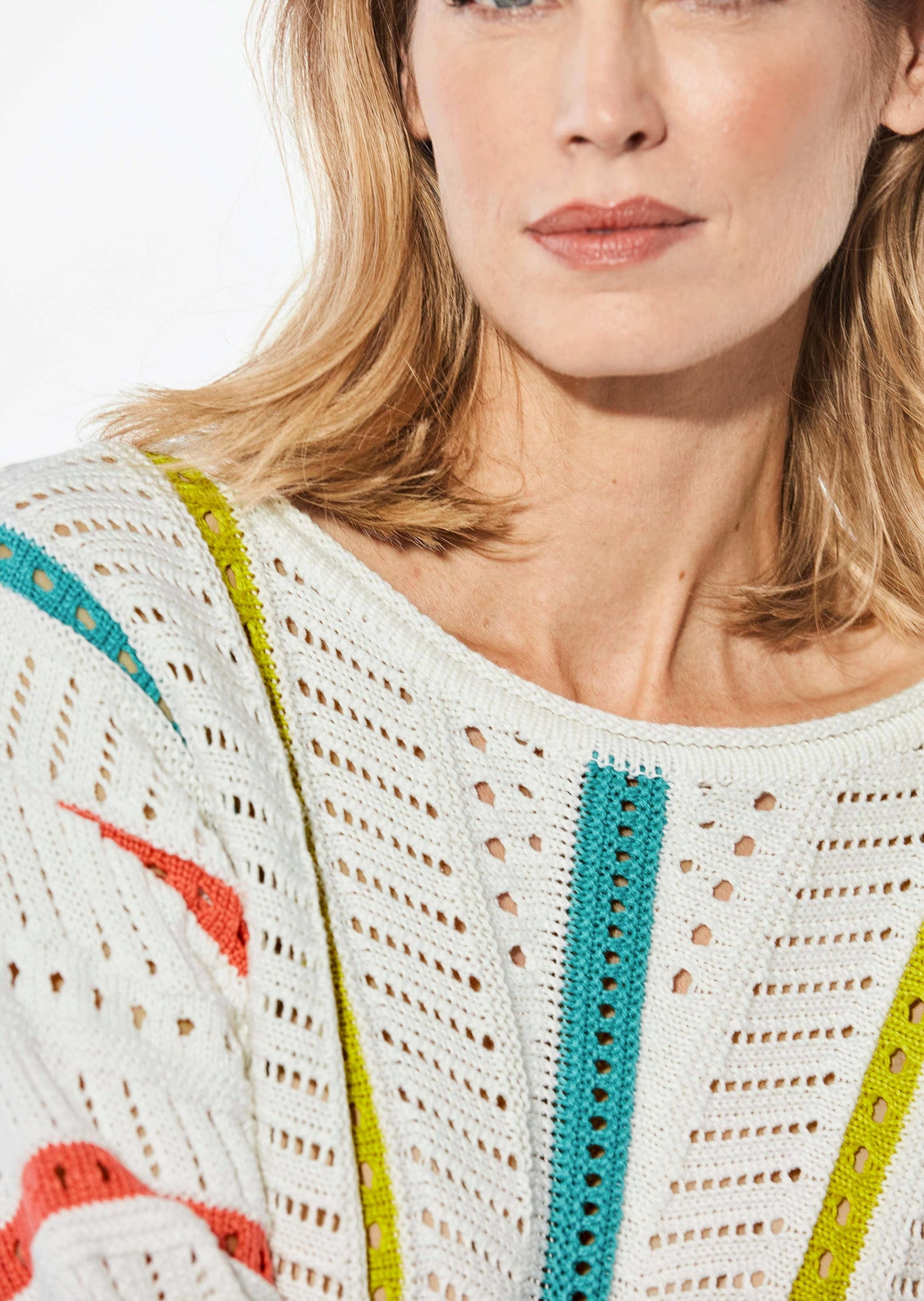 GOLDNER Rundhalspullover »Kurzgröße Strickpullover mit U-Boot-Ausschnitt«
