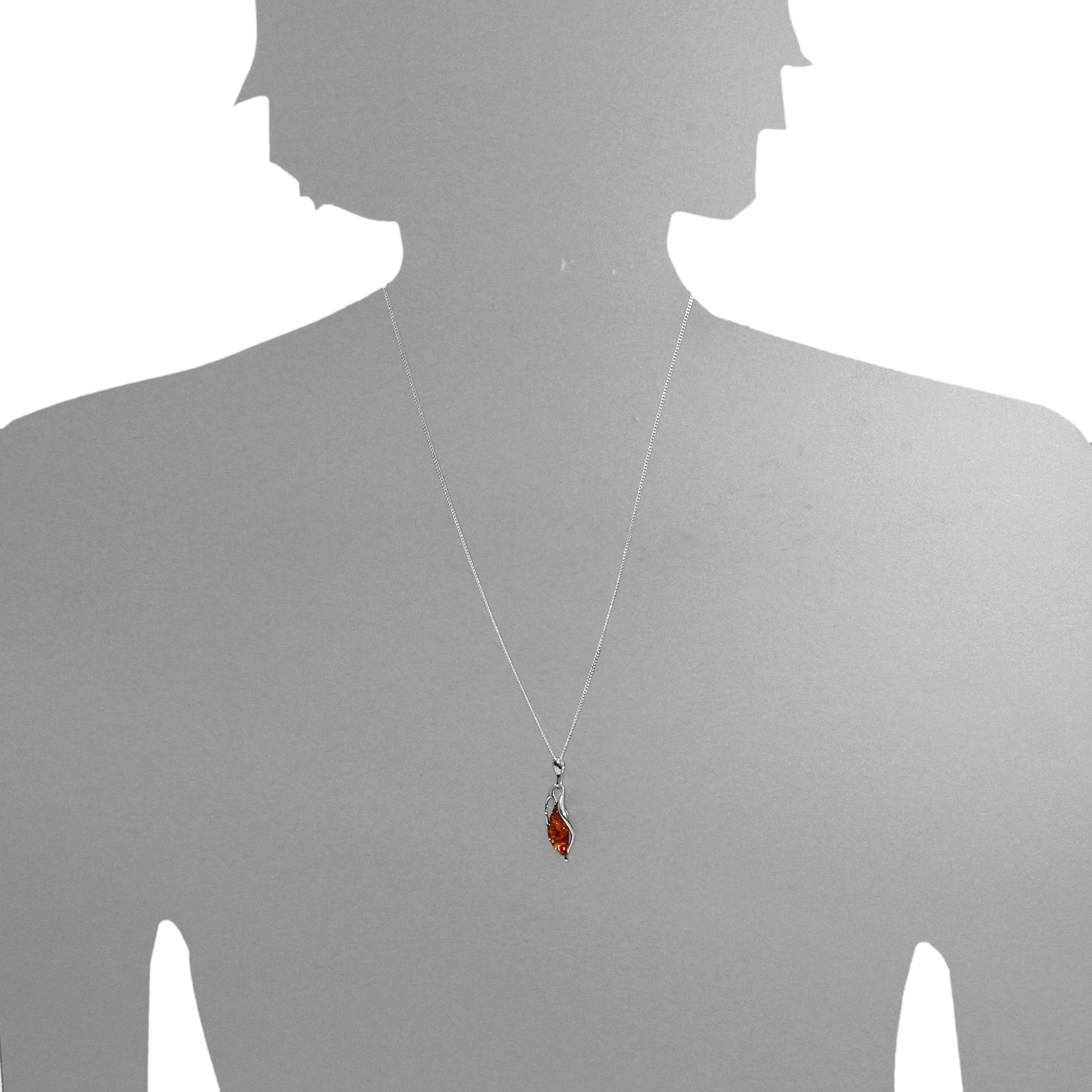 OSTSEE-SCHMUCK Kettenanhänger »- Balea - Silber 925/000 - Bernstein«