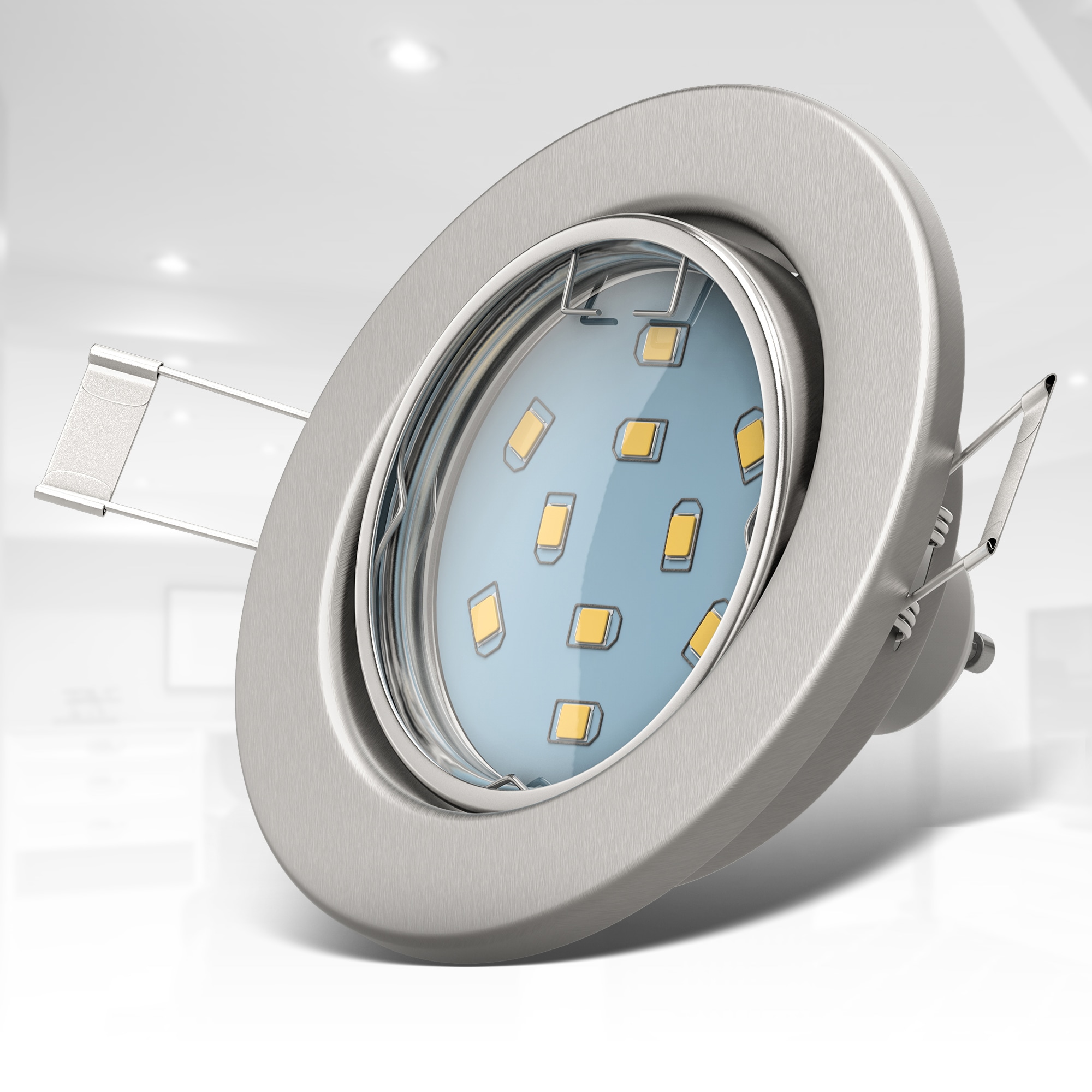 B.K.Licht LED Einbaustrahler, 10 flammig-flammig, inkl. LED weiß, 250lm bestellen Online Einbauleuchten, GU10, Decken-Spot Shop im 3W OTTO schwenkbar