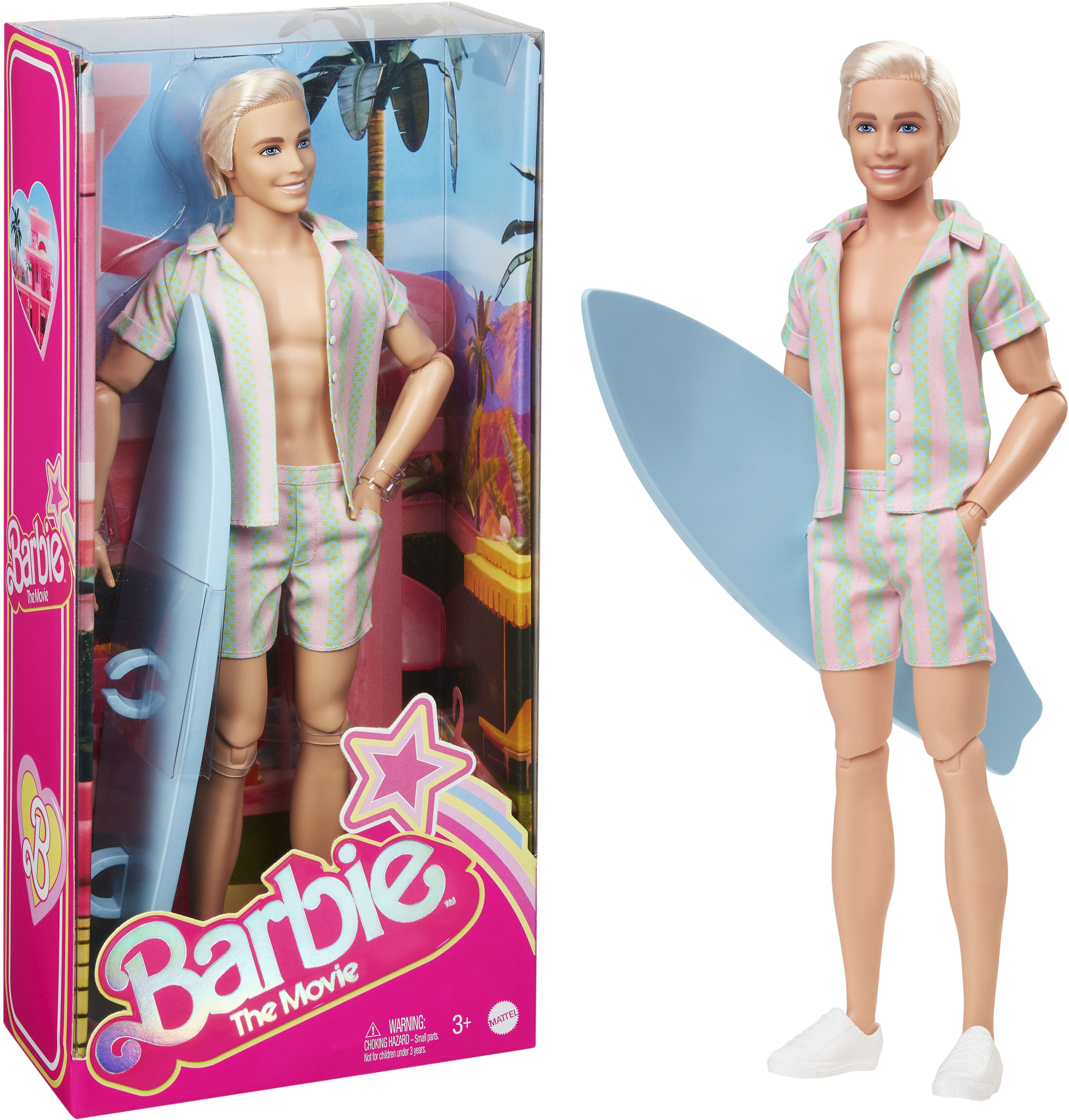 Anziehpuppe »Barbie Signature The Movie, Ken mit gestreiftem Strand-Outfit«