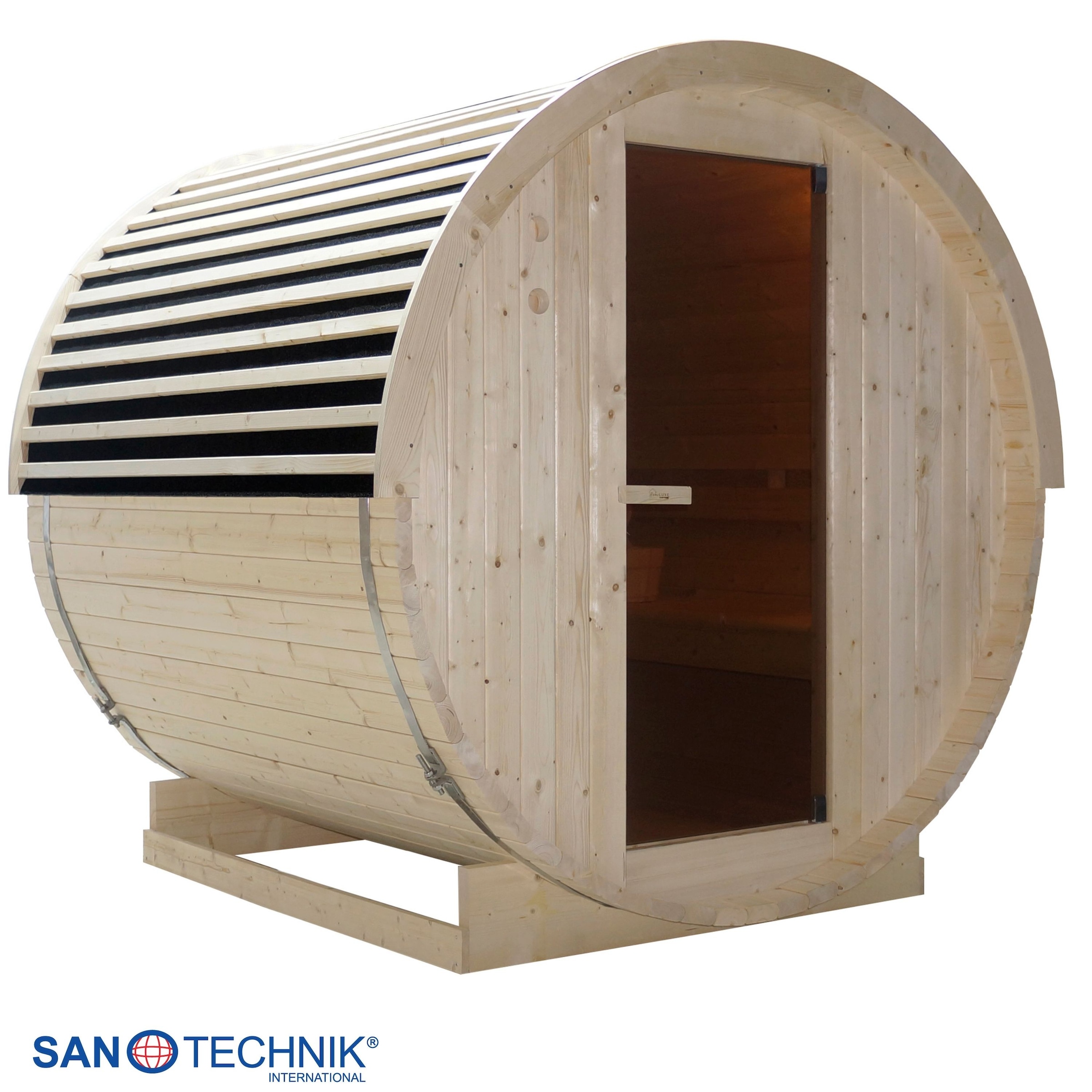 Sanotechnik Sauna »Außensauna NYBORG« für 4 oder 6 Personen; inkl. 6 kW oder 8 kW Saunaofen und Saunasteine