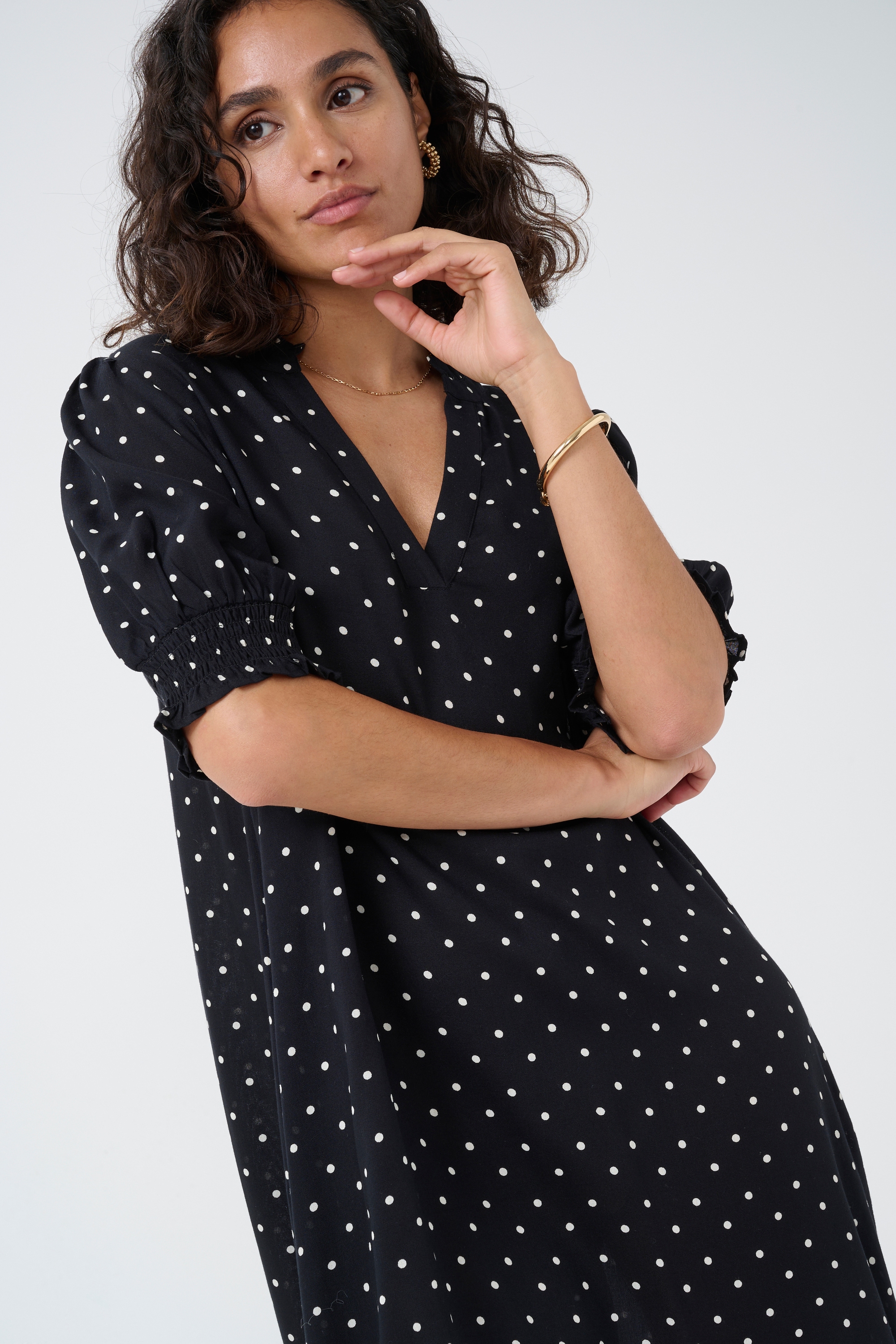 KAFFE Midikleid »Kleid KAbeathe«